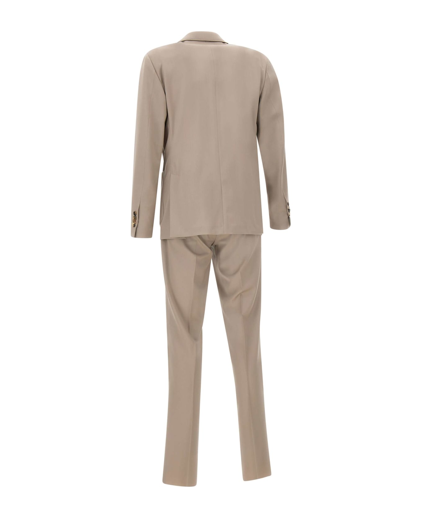 Lardini Fresh Wool Two-piece Suit - BEIGE