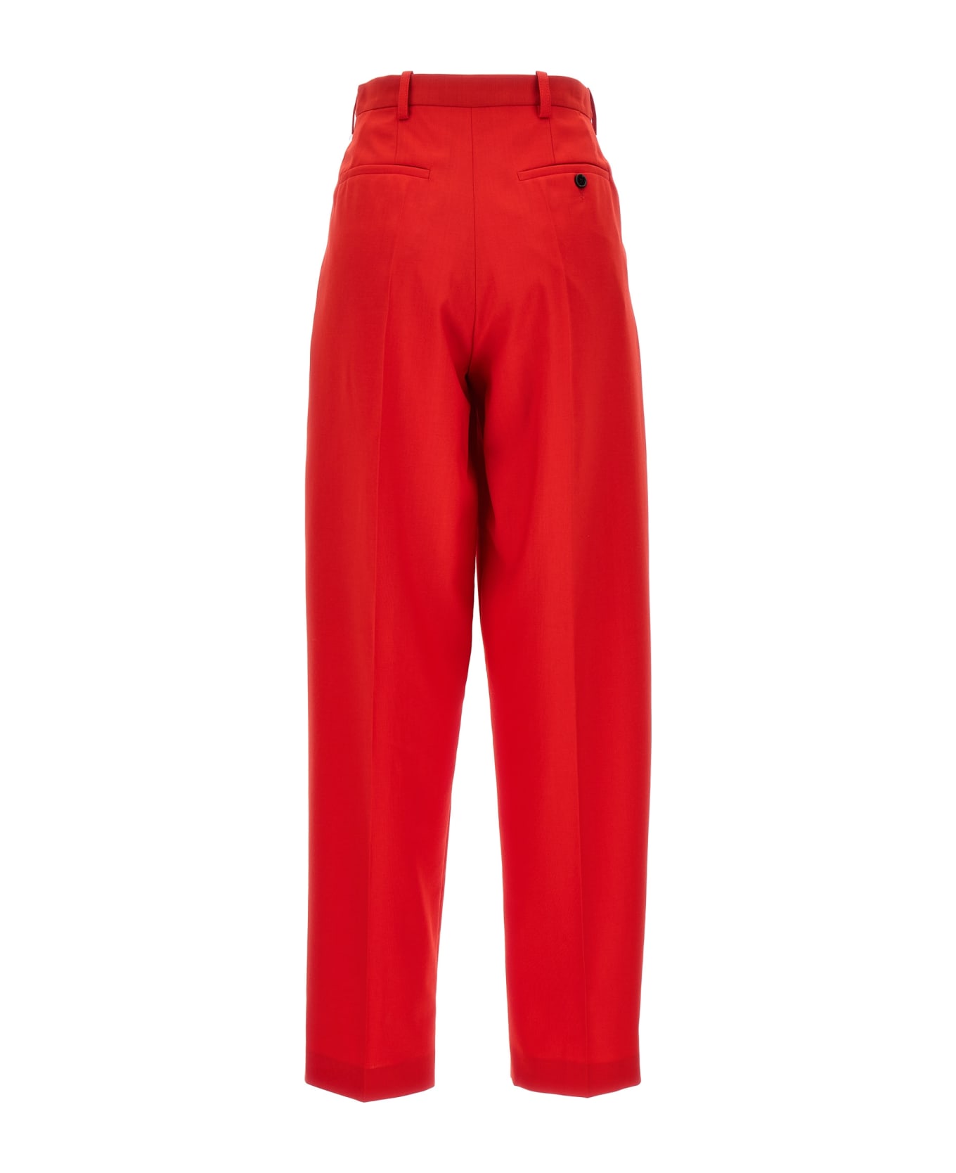 Marni Front Pleat Pants - Red ボトムス
