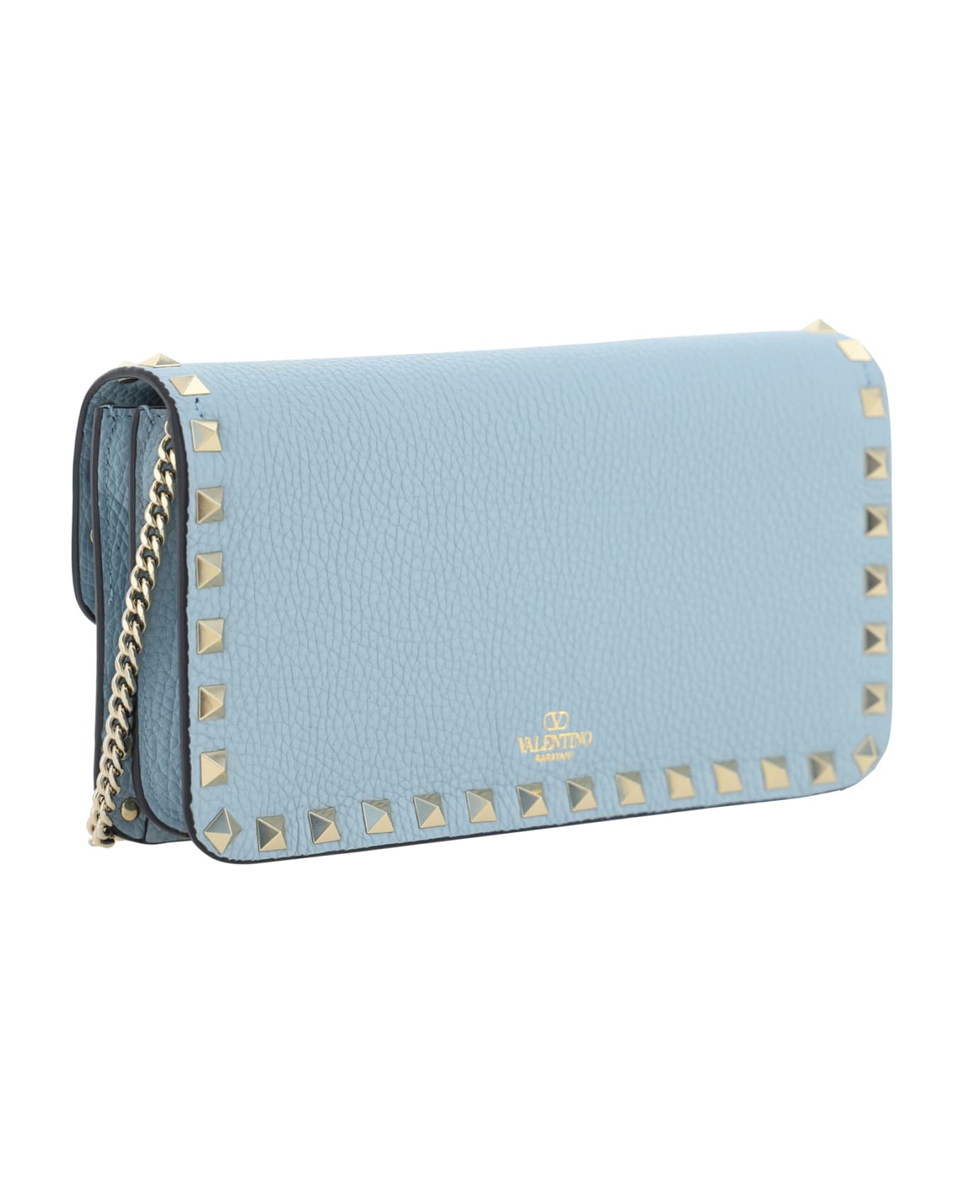 Valentino Garavani Rockstud Shoulder Bag - Blu Porcellana