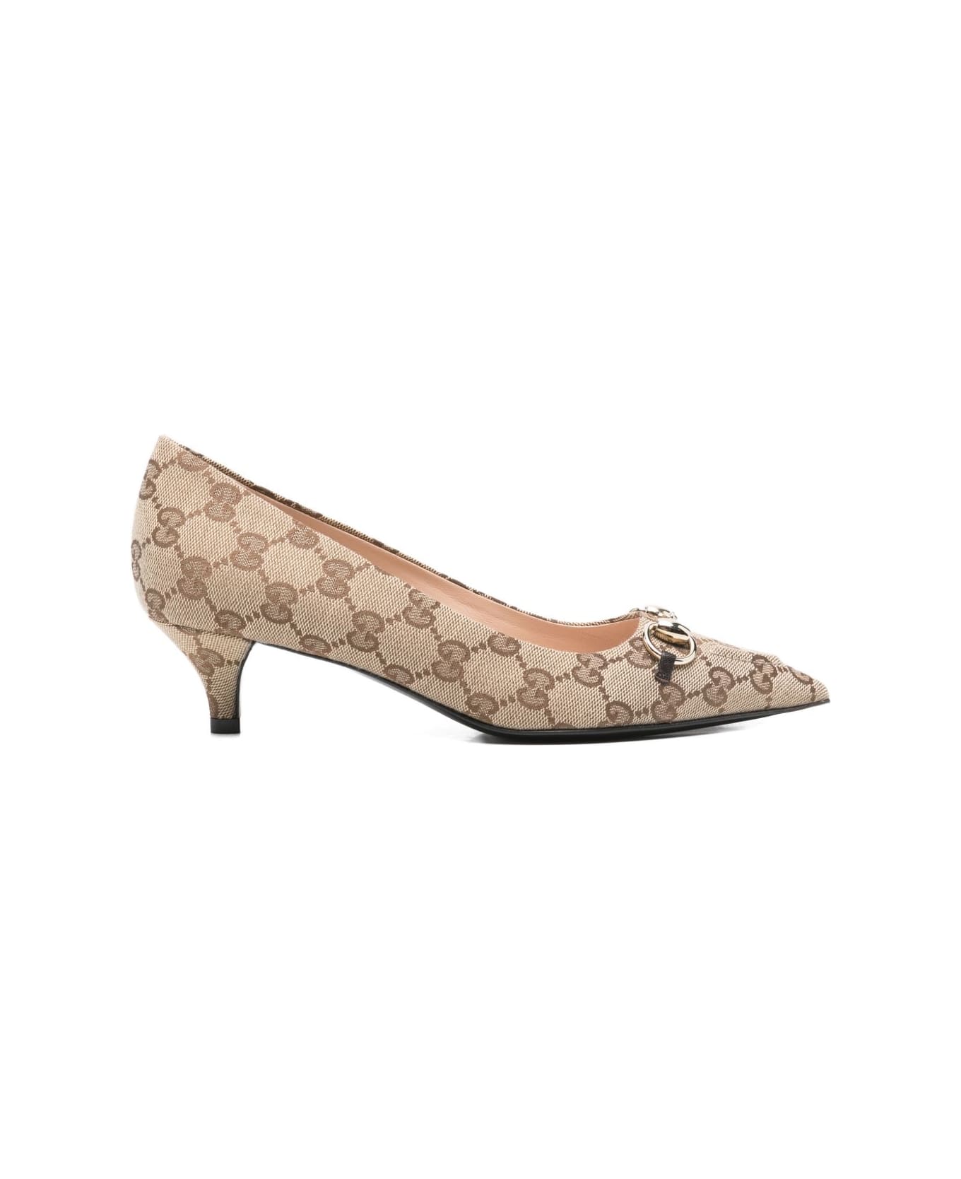 Gucci Gg Motif Pumps - Beige