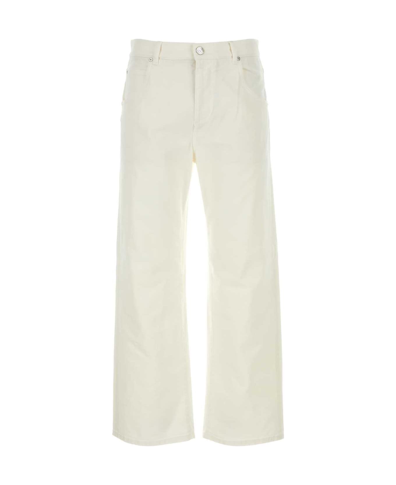 Etro Ivory Stretch Denim Jeans - White
