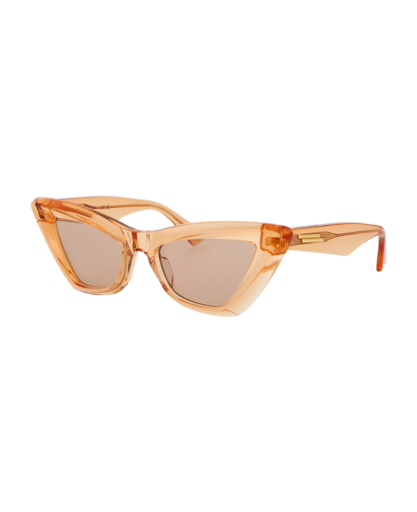 Bottega Veneta Eyewear Bv1101s Sunglasses - 011 ORANGE ORANGE BROWN