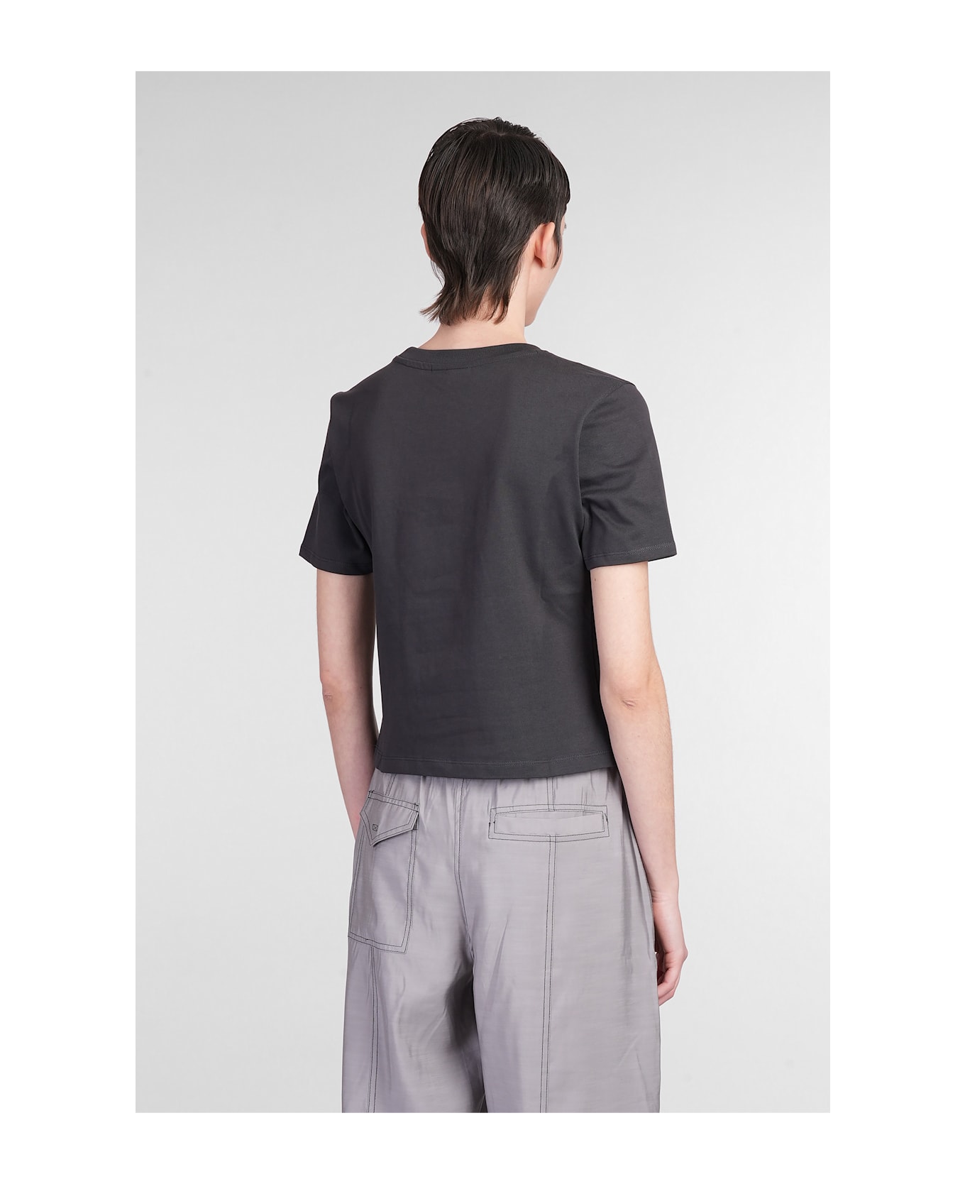Ganni T-shirt In Black Cotton - black
