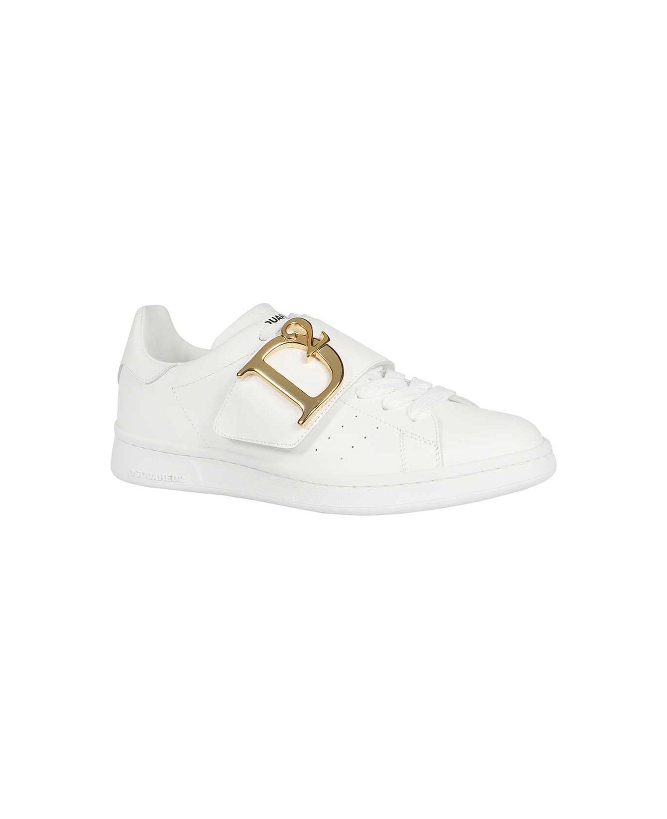 Dsquared2 Leather Low-top Sneakers - White