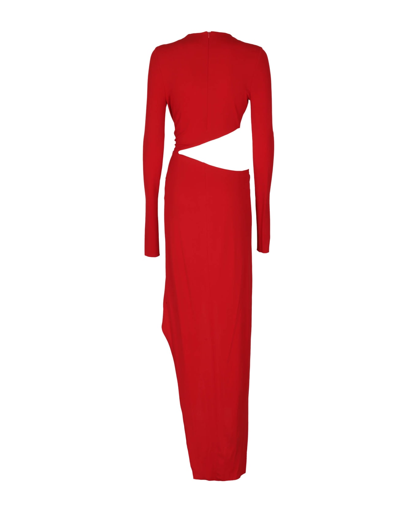 Alexandre Vauthier Cut Out Long Dress - Daring Red