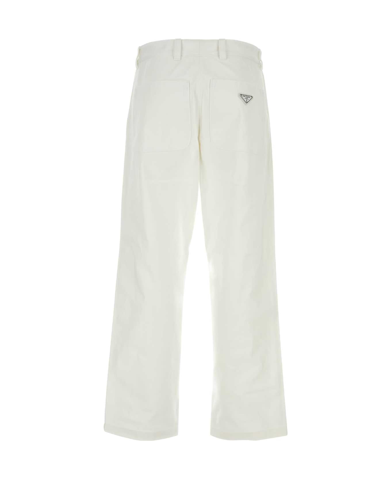 Prada White Denim Jeans - BIANCO