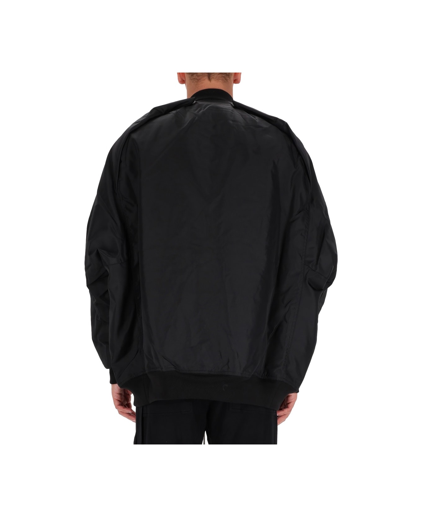 DRKSHDW Bomber Jacket "convertible Jumbo Peter Flight" - BLACK