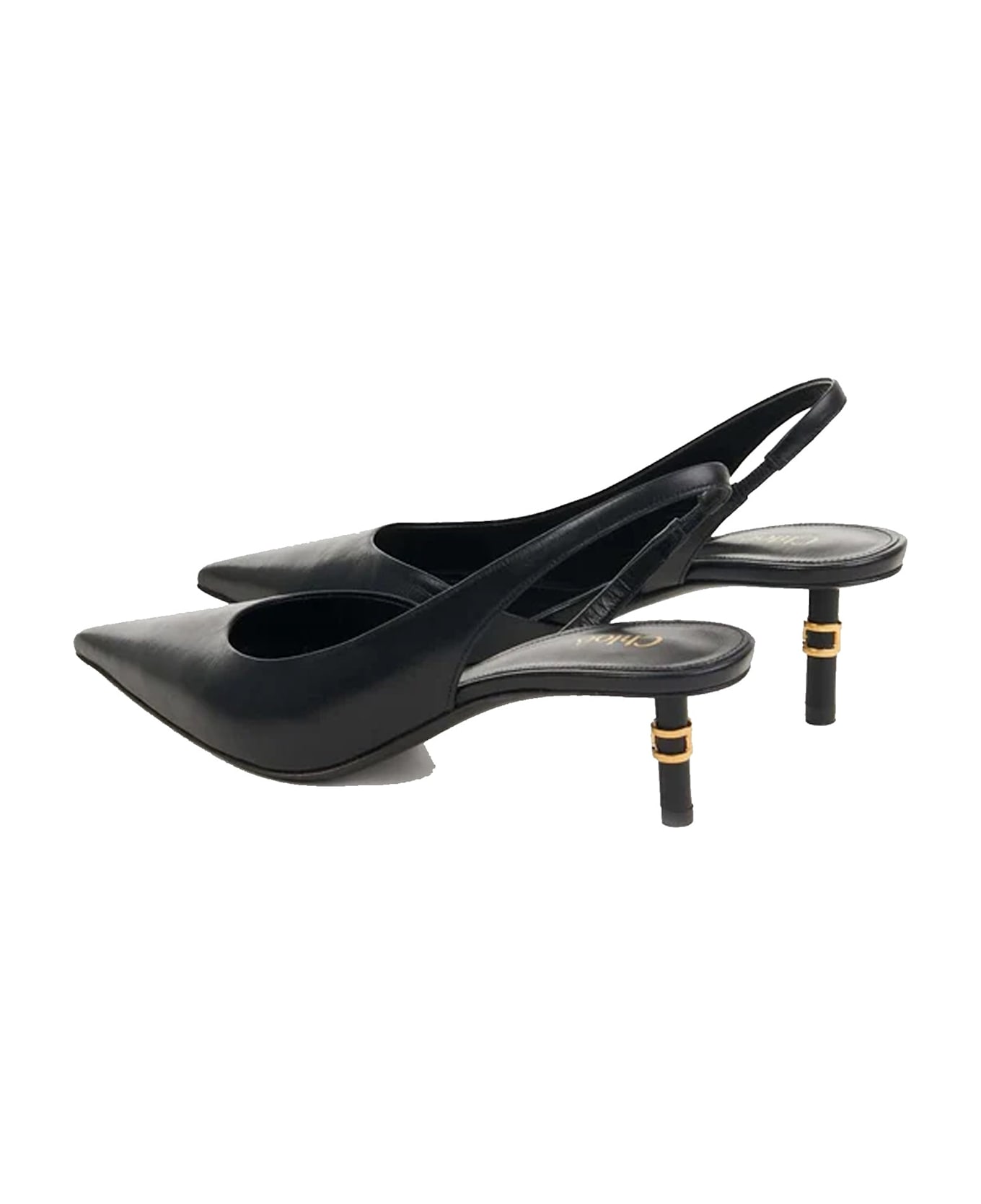 Chloé Marcie 50 Slingback Pumps - Black ハイヒール
