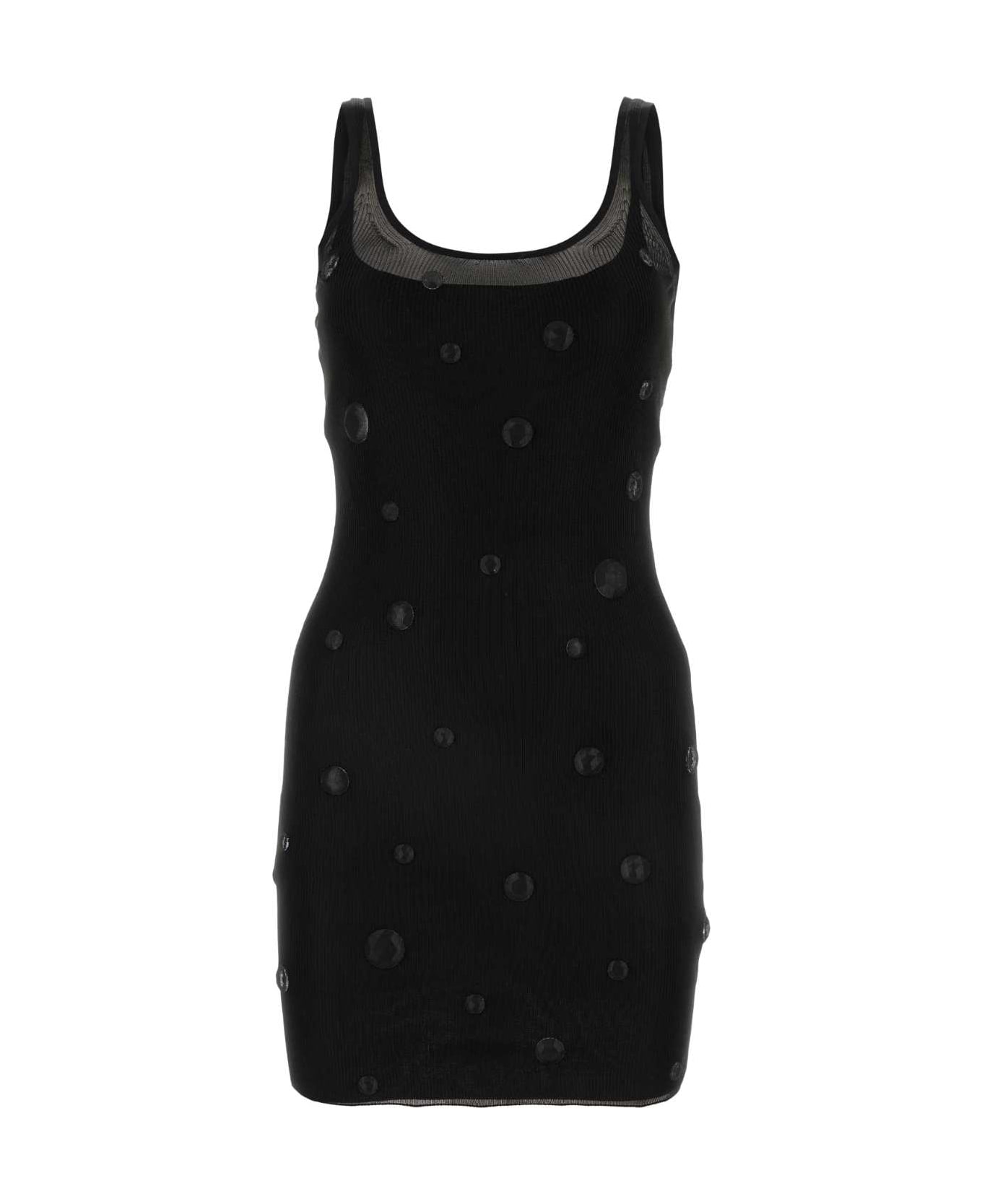 Alexander Wang Black Mesh Mini Dress - Black ワンピース＆ドレス