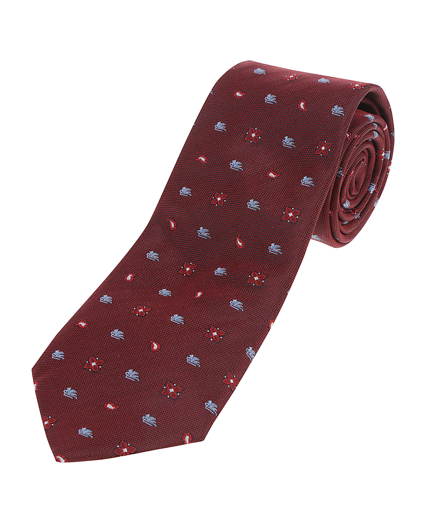 Etro Tie - Fondo Bordeaux