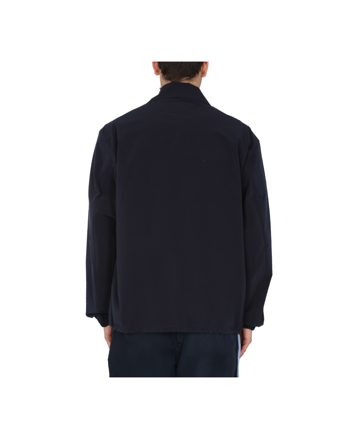 Hugo Boss Relaxed Fit Jacket With Boss X Russell Athletic Logo - BLUE