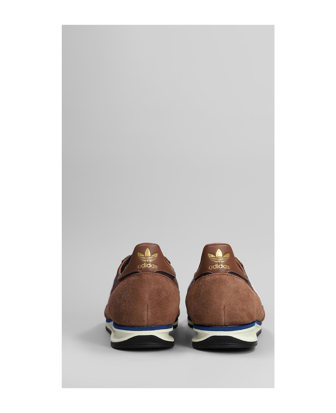 Adidas Sl 72 Ow Sneakers In Brown Suede And Fabric - brown