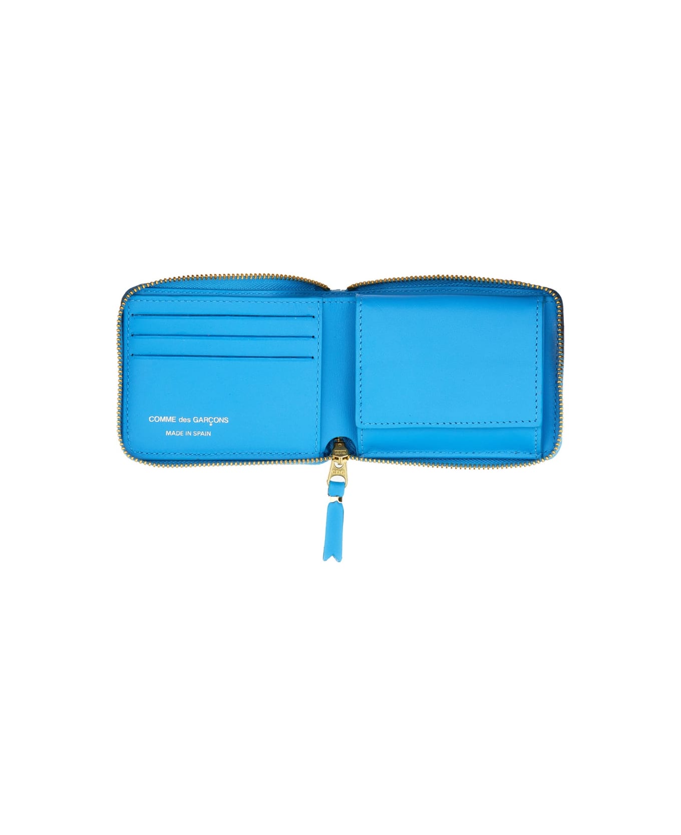 Comme des Garçons Wallet Leather Wallet - BLUE