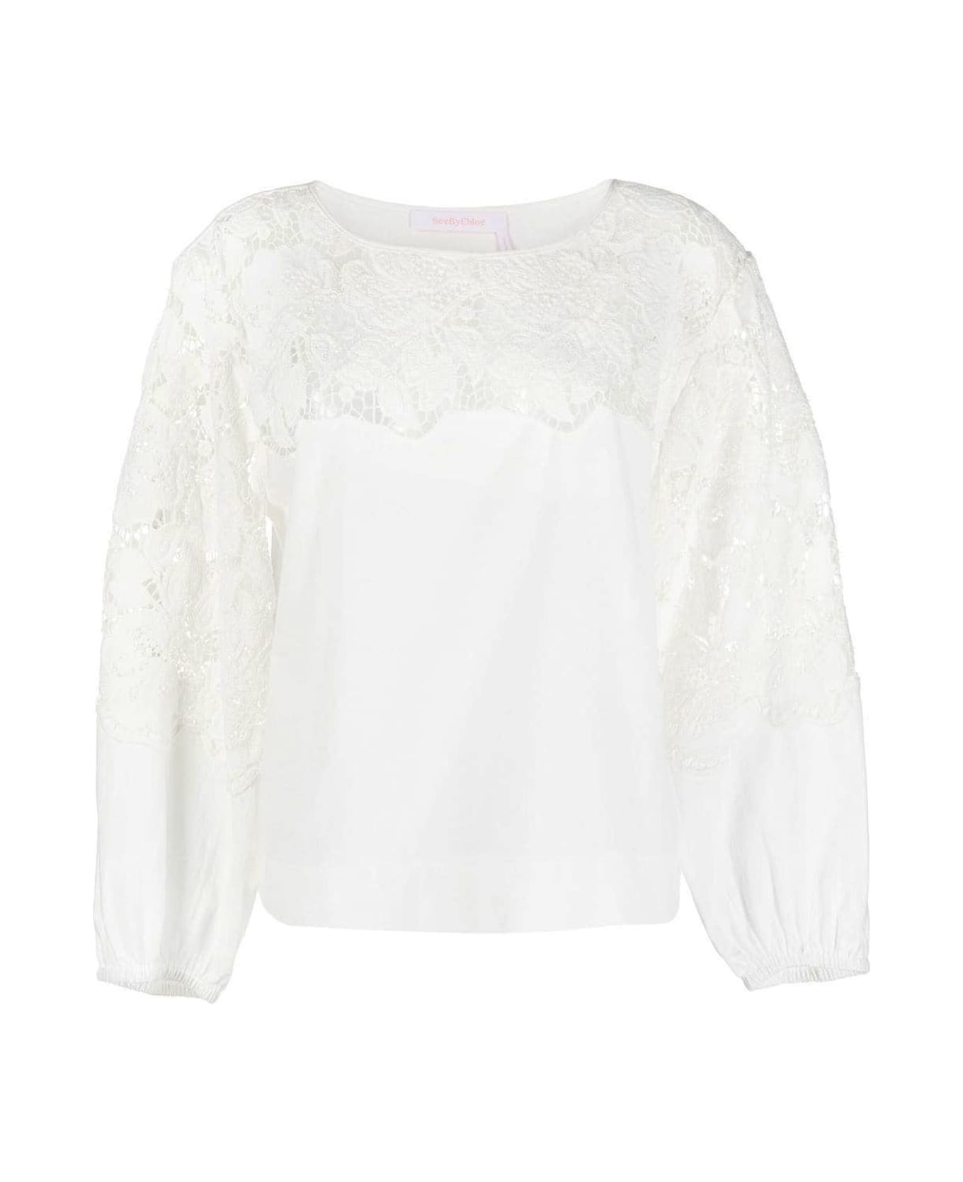 See by Chloé Top - CLOUDY WHITE
