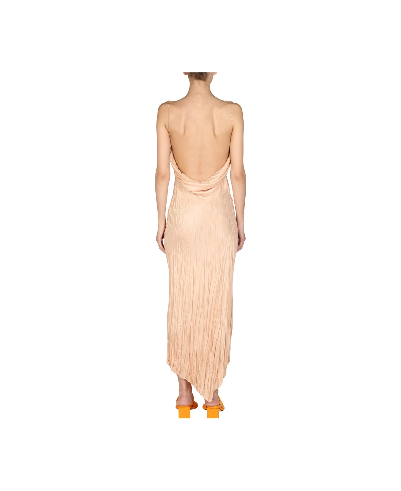 Philosophy di Lorenzo Serafini Round Neckline Dress - POWDER