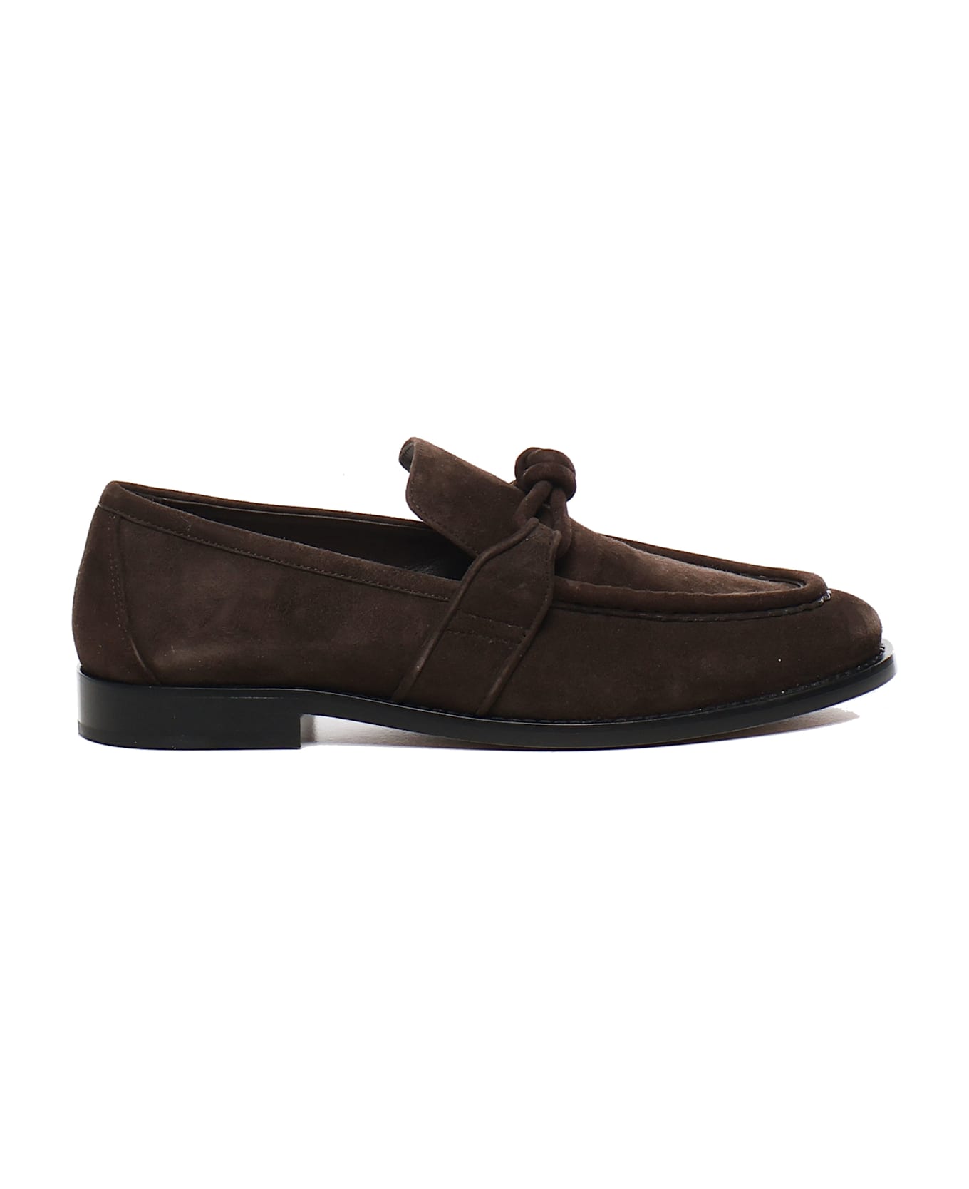 Bottega Veneta Brown Suede Astaire Loafers - FONDANT