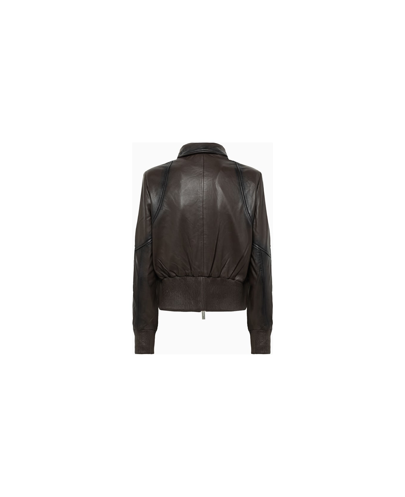 REMAIN Birger Christensen Remain Short Bomber Jacket - BROWN