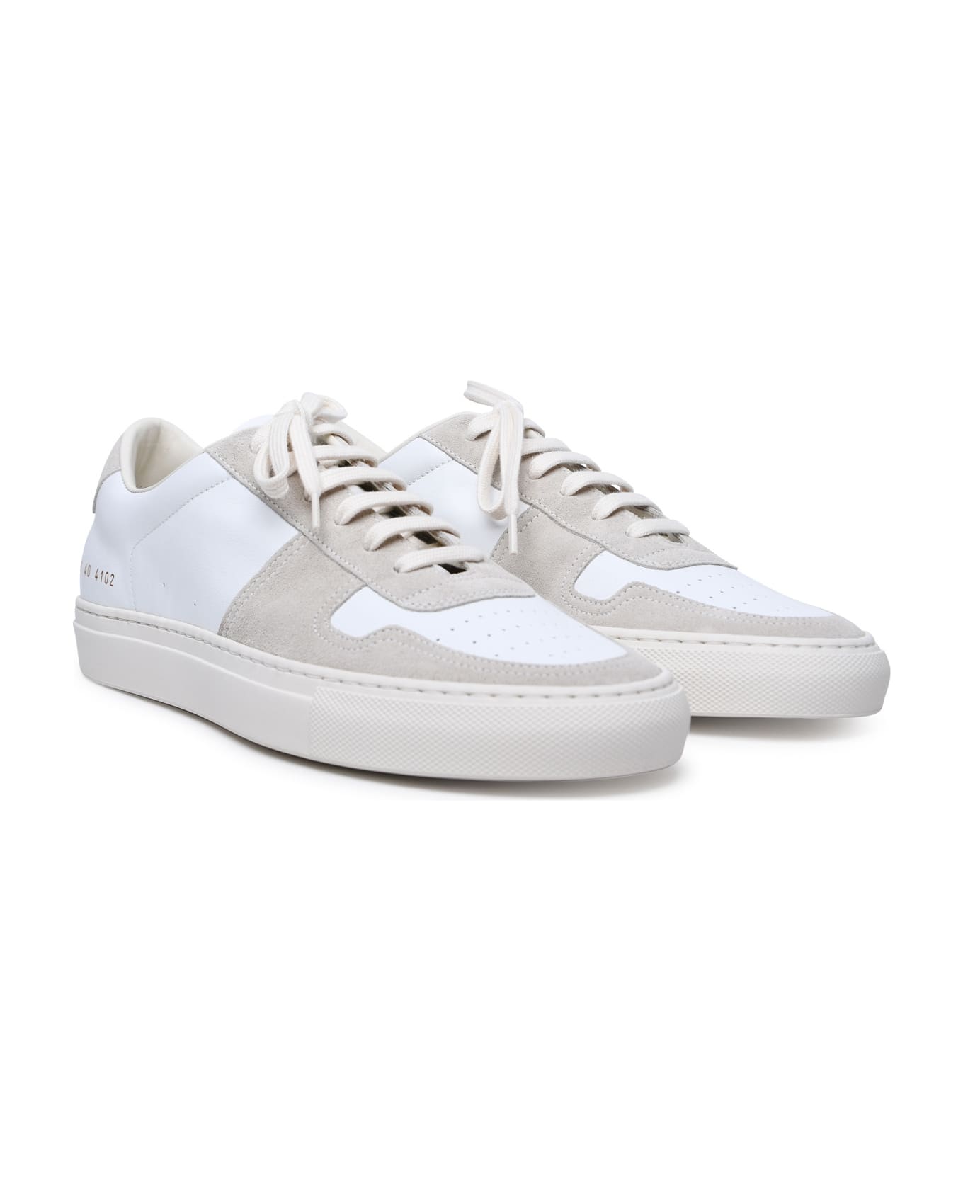 Common Projects 'bball Duo' White Leather Sneakers - White スニーカー