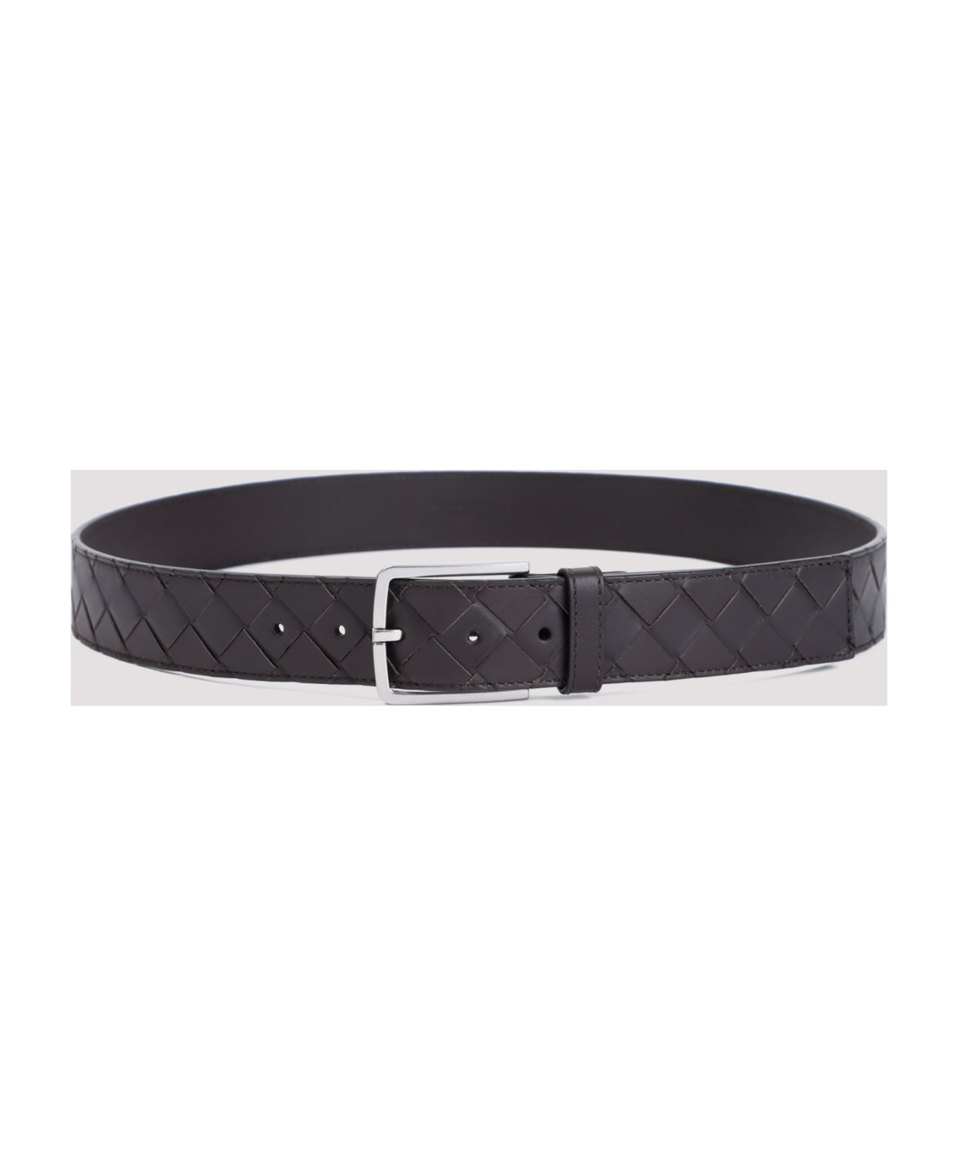 Bottega Veneta Intrecciato Leather Belt - Fondant