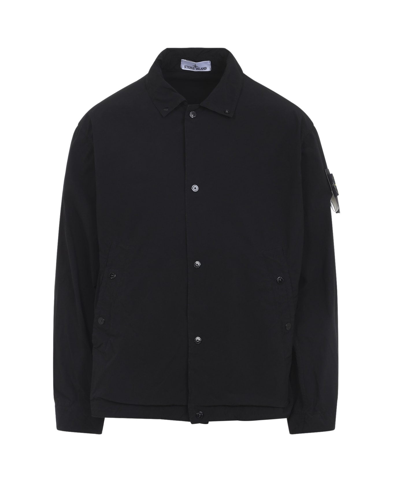 Stone Island Polyester Jacket - Black