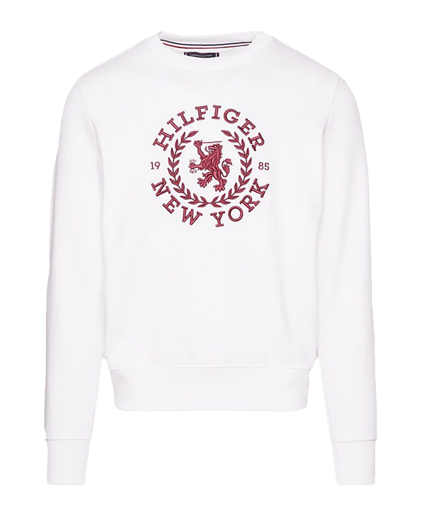 Tommy Hilfiger Sweatshirt With Oversized Crest - WHITE