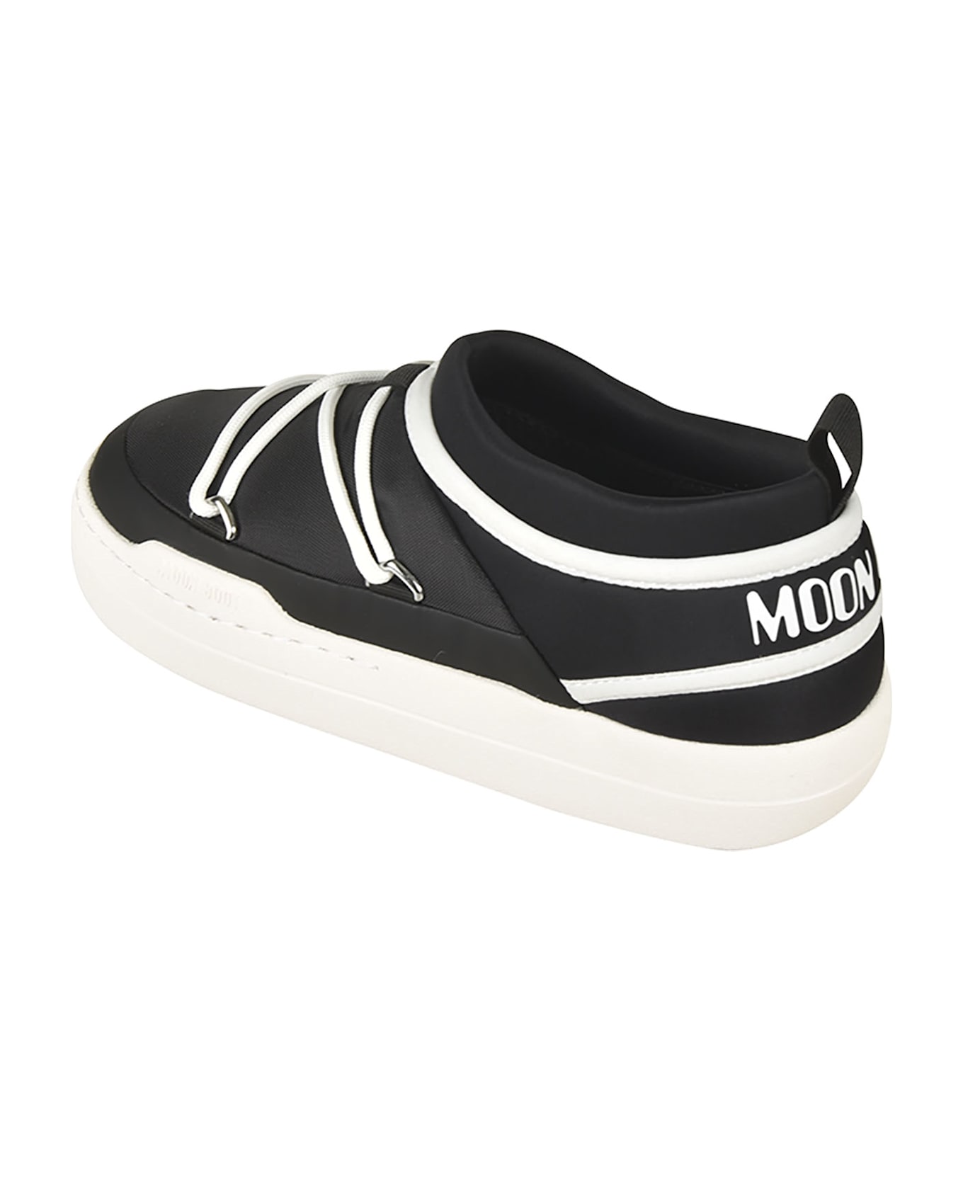 Moon Boot Park Icon Round Toe Sneakers - Black