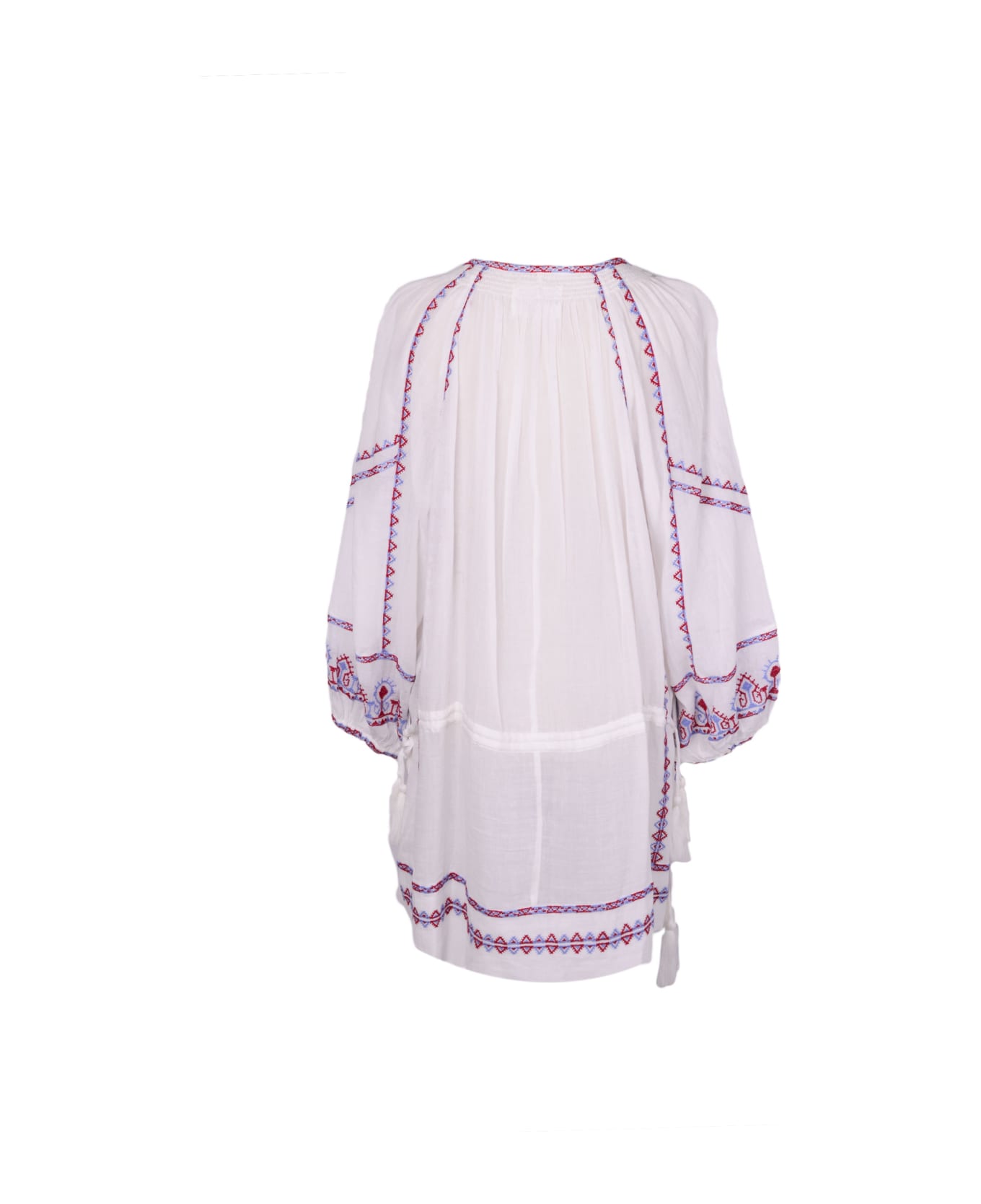 Marant Étoile Embroidered Cotton Mini Dress - White