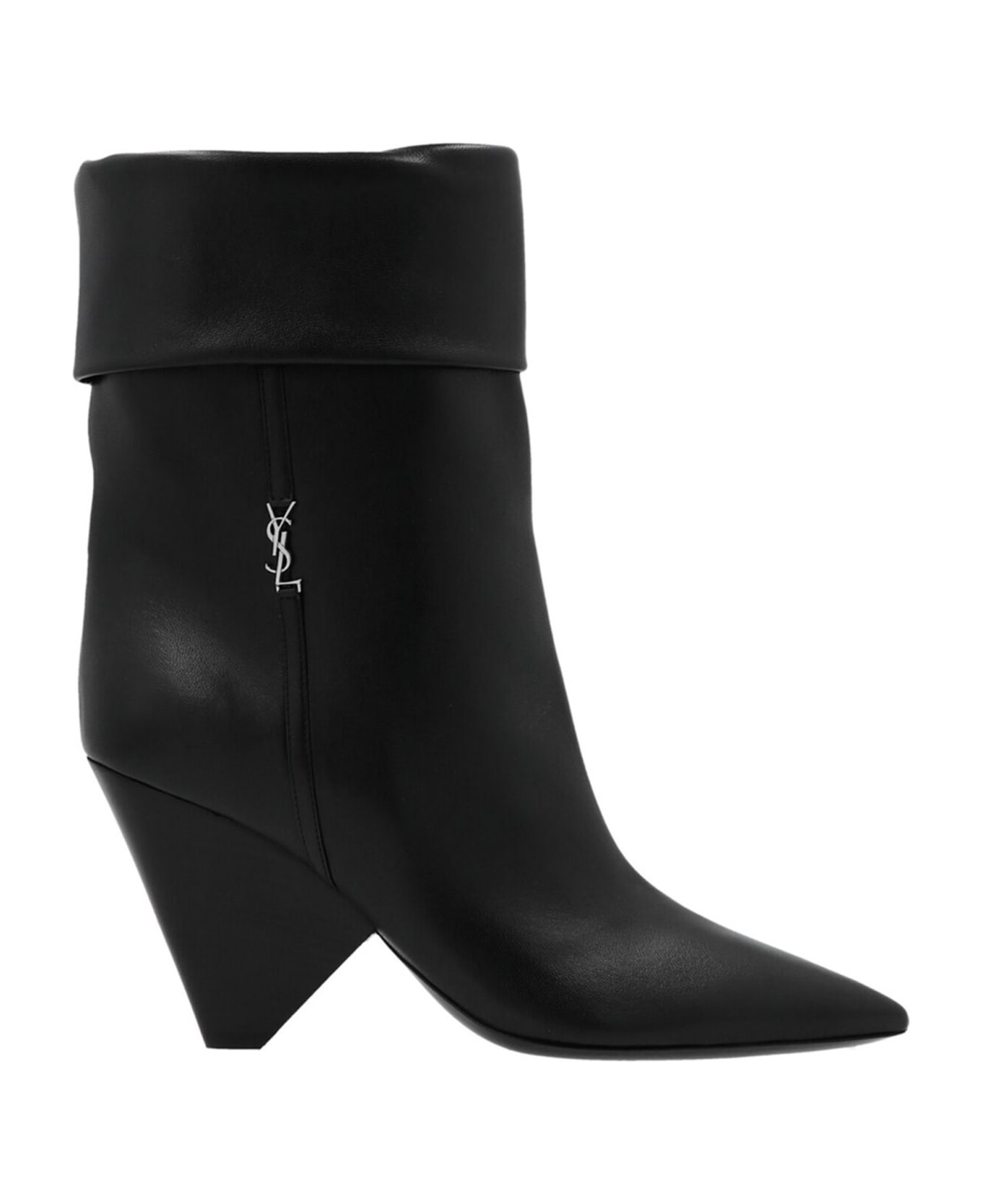 Saint Laurent 'nikki' Ankle Boots - BLACK ブーツ