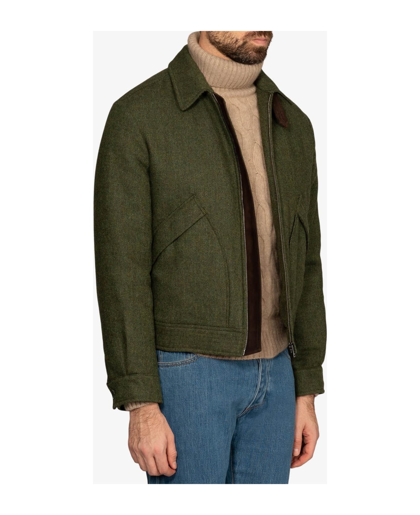 Larusmiani Casual Jacket Oblique Blazer - Green