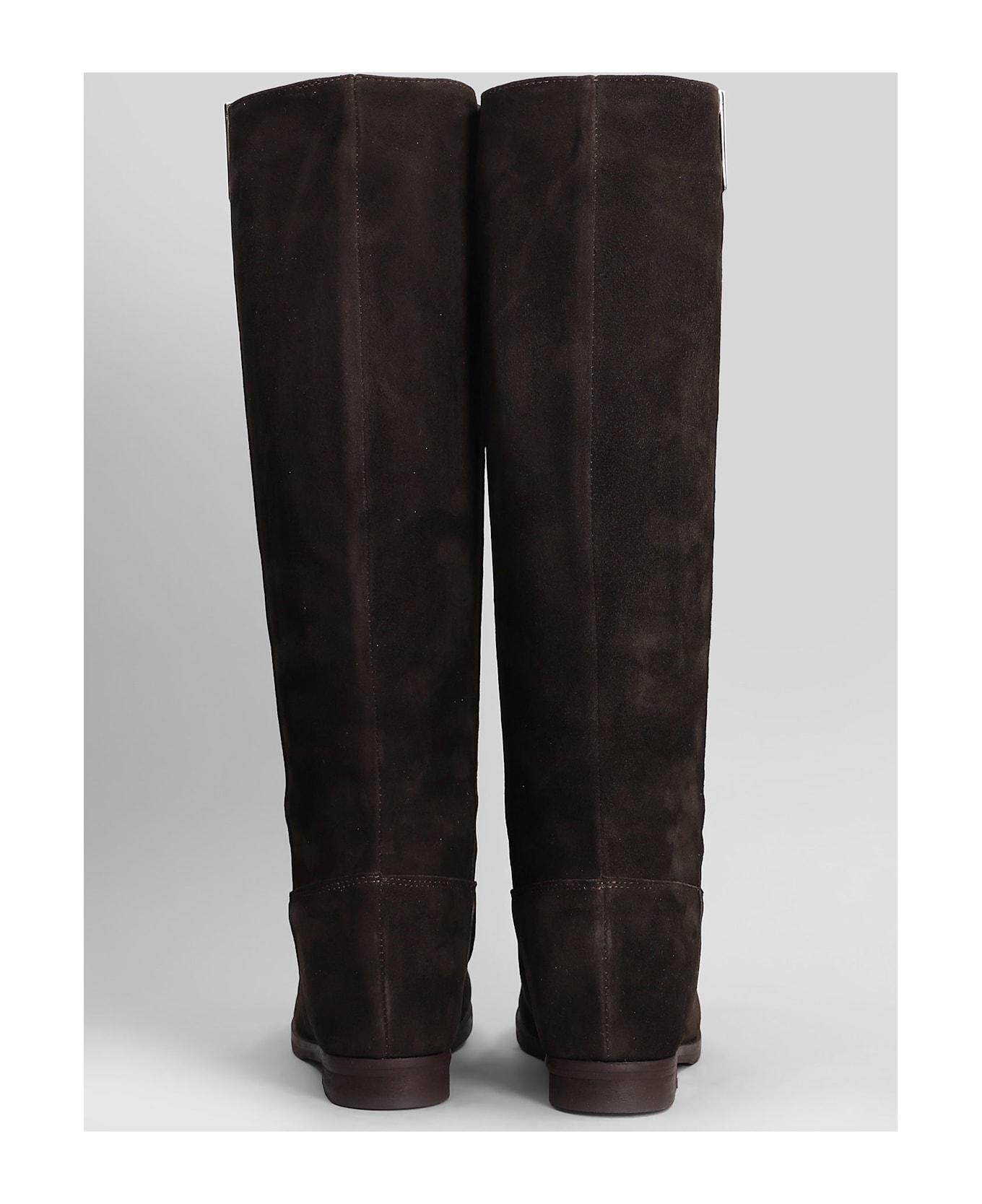 Julie Dee In Dark Brown Suede - dark brown