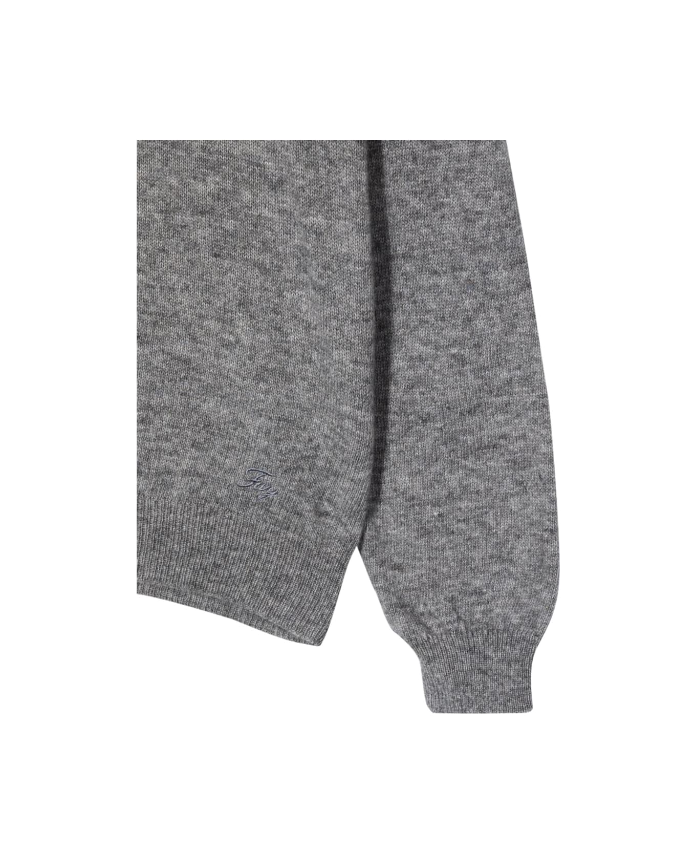 Fay Crew Neck Sweater - GREY