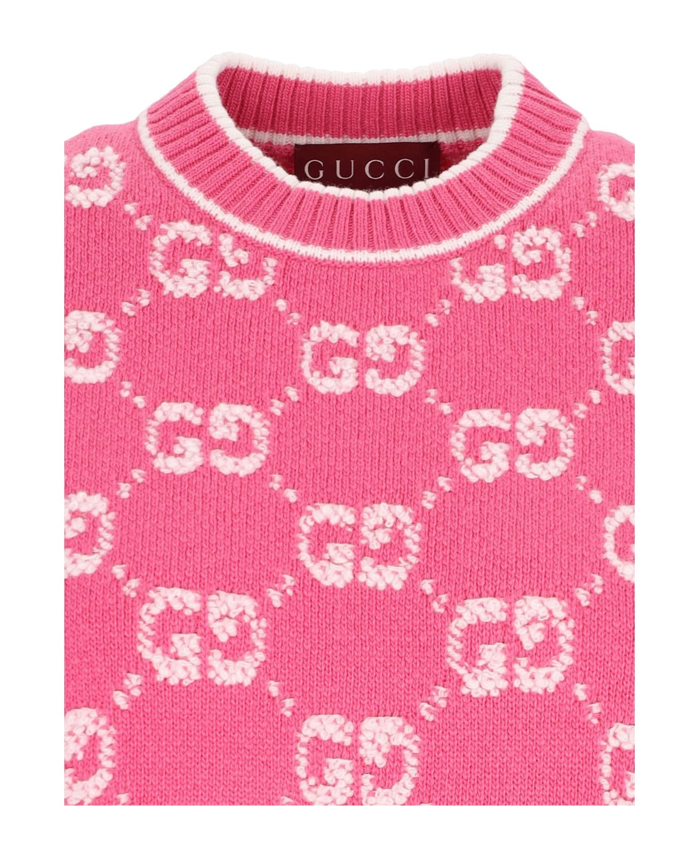 Gucci 'gg Bouclé' Sweater - BALOONPINK