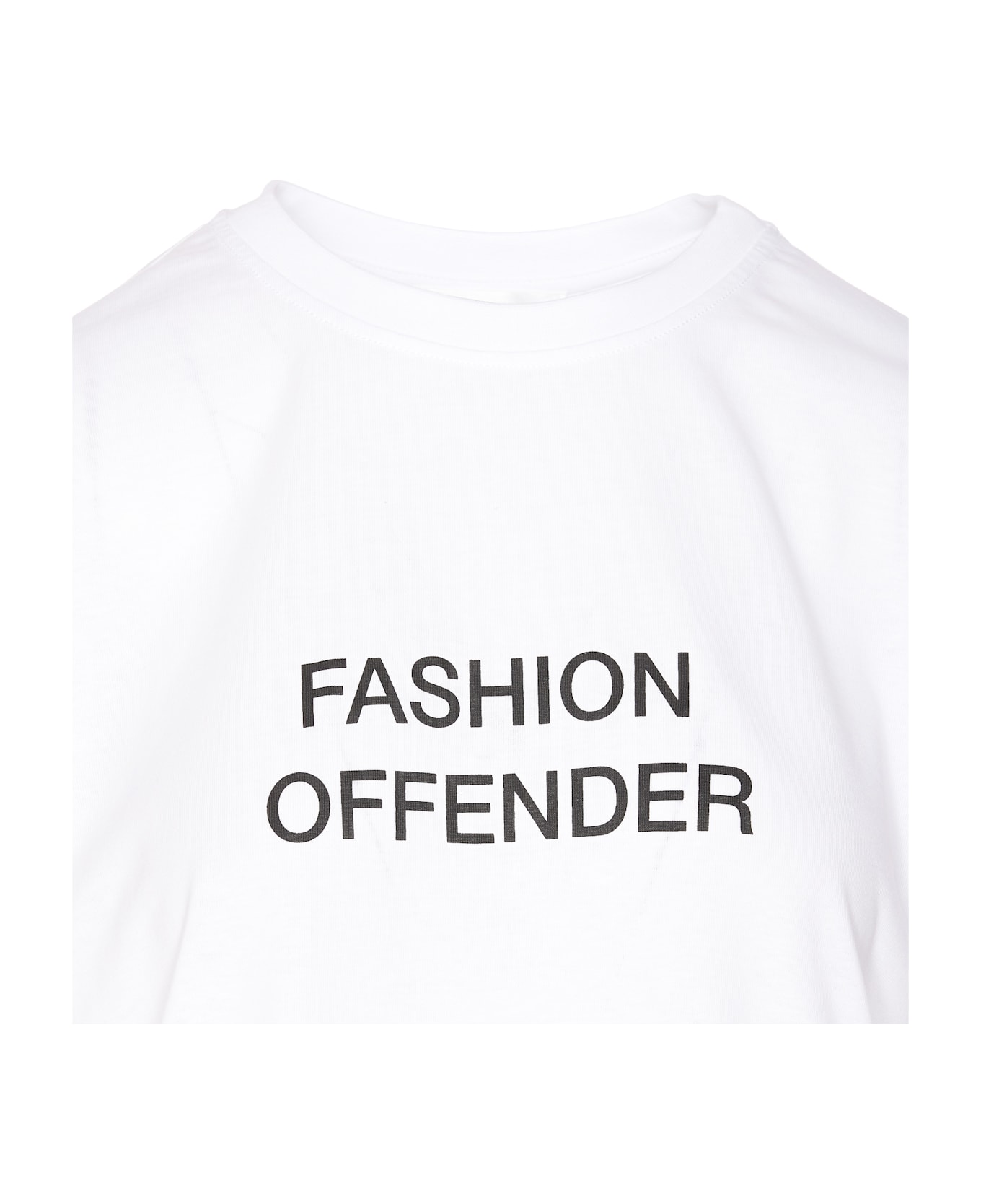 Victoria Beckham Fashion Offender Slogan T-shirt - White