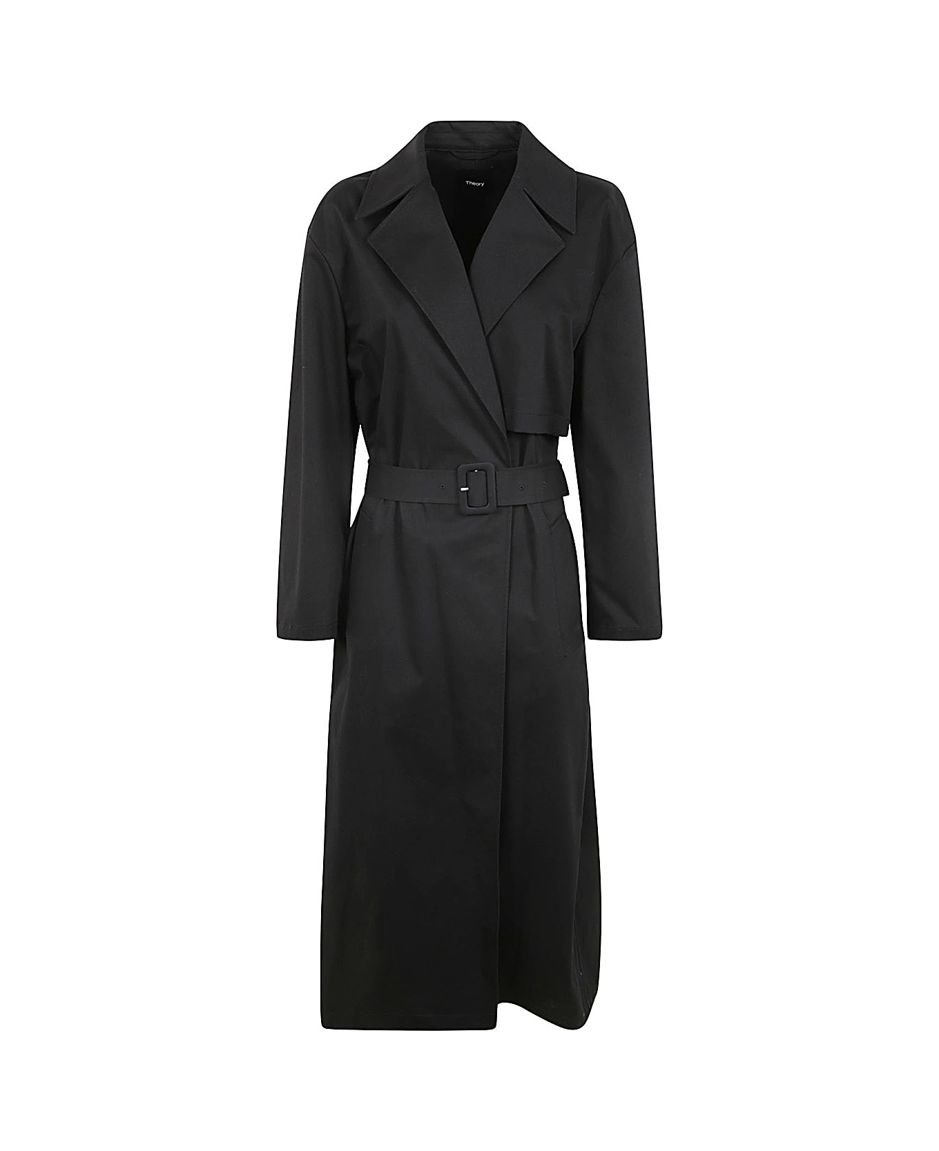 Theory Wrap Trench - Black