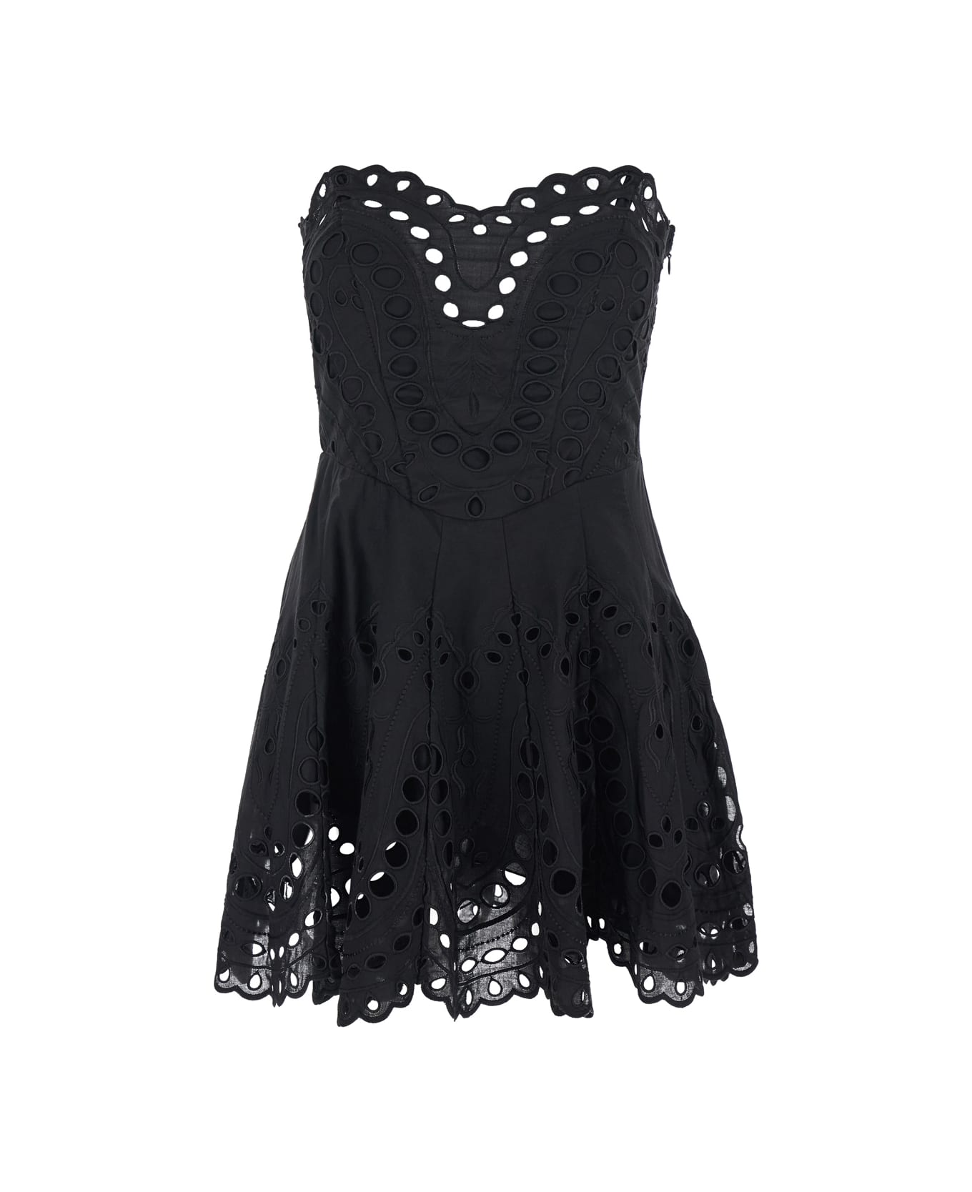 Charo Ruiz Short Dress Bail - Black