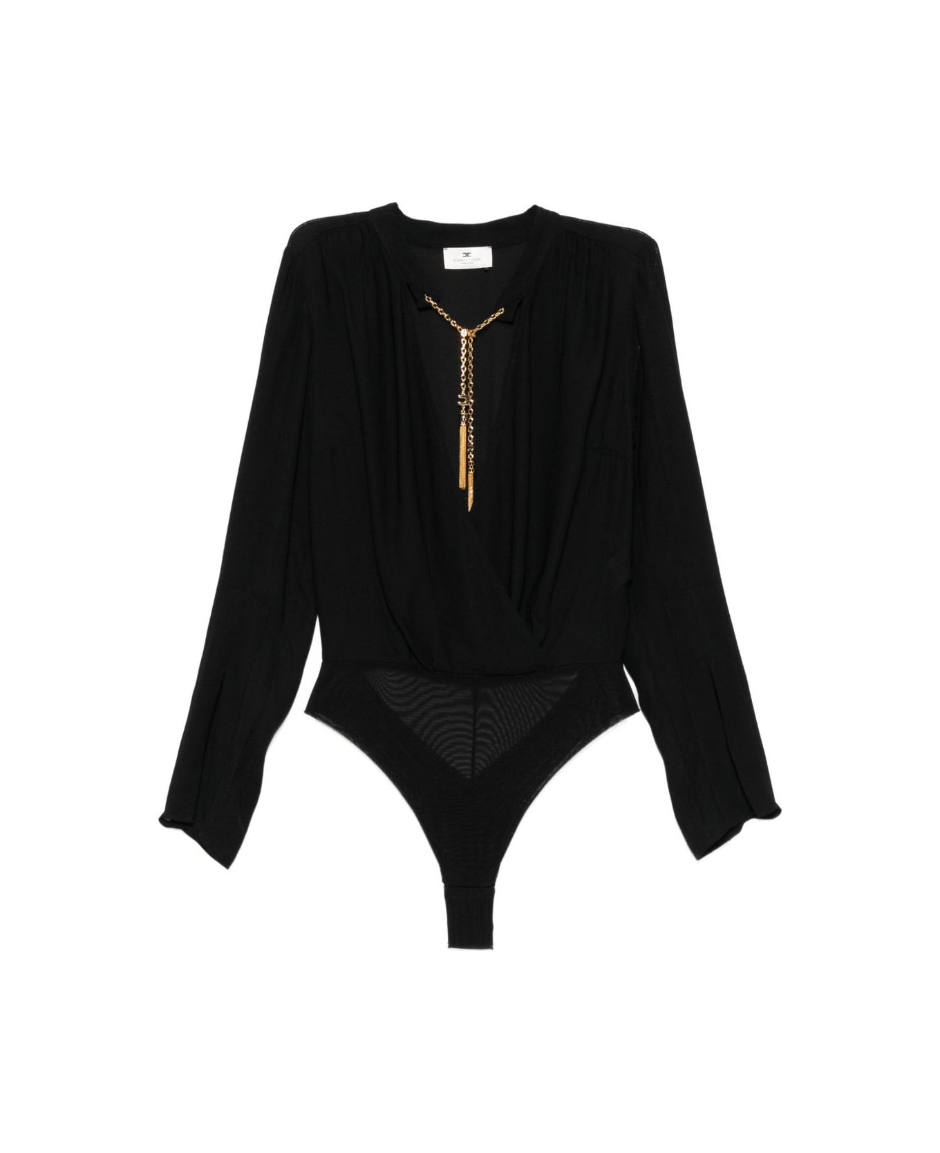 Elisabetta Franchi Long-sleeves Bodysuit - Black