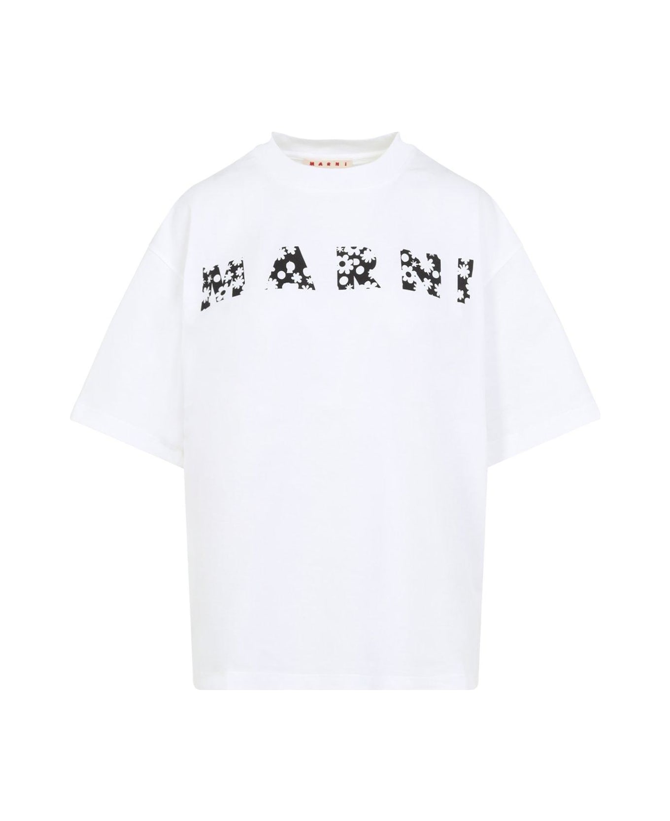 Marni White Cotton T-shirt - WHITE