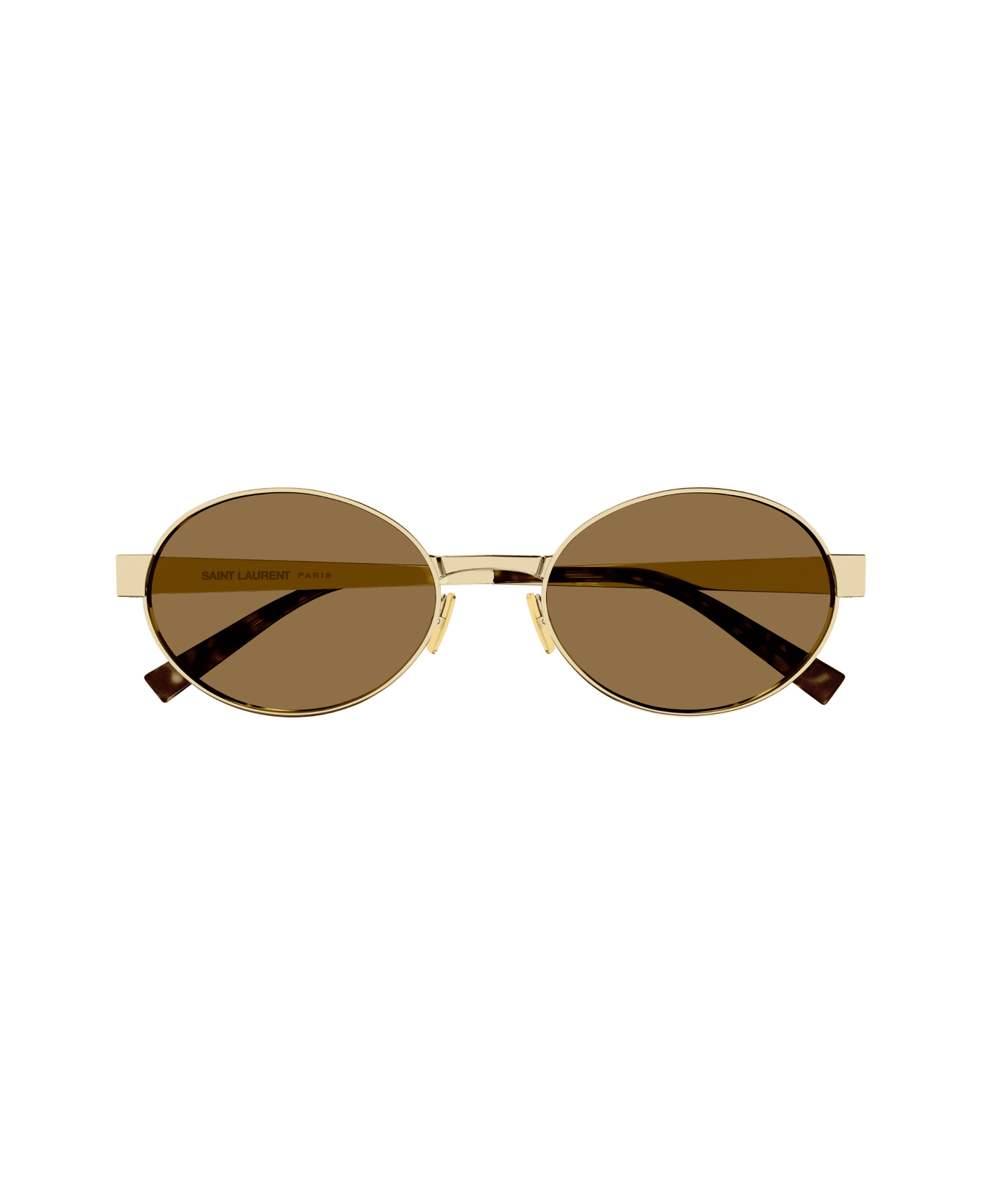 Saint Laurent Eyewear Saint Laurent Sl 692 Linea Sl Logo 004 Gold Brown Sunglasses - Oro