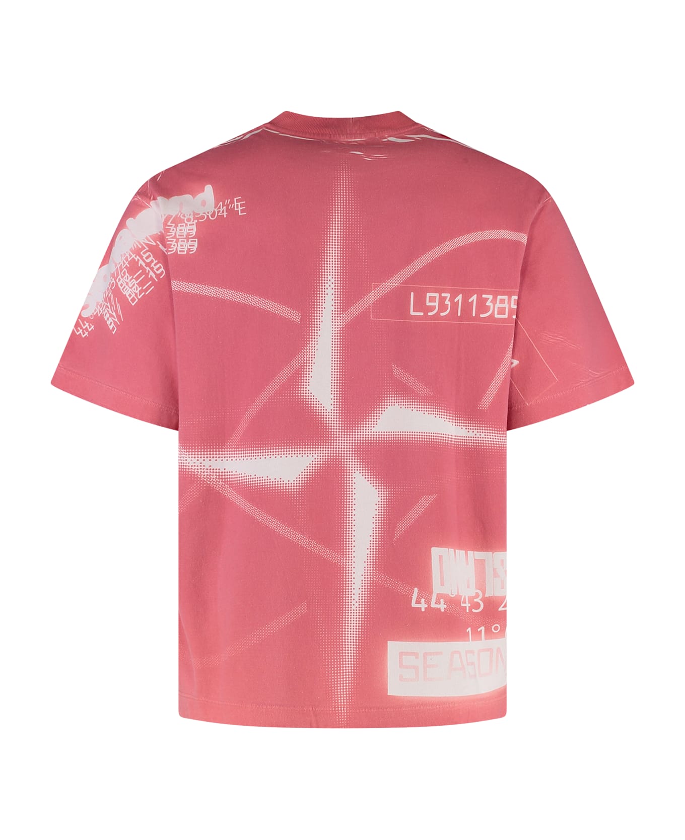 Stone Island Logo Cotton T-shirt - red