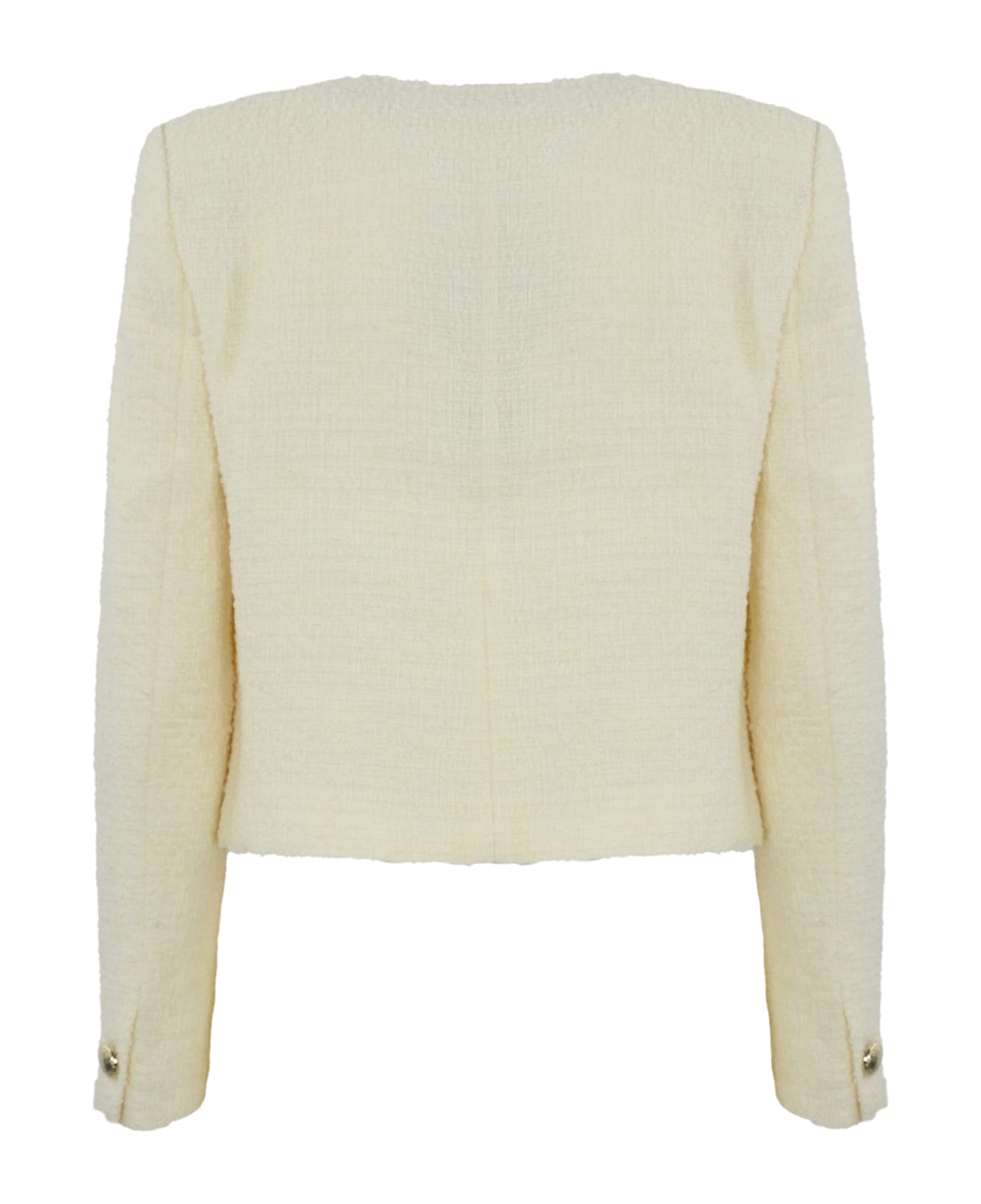 Max Mara Studio Dreamlike Jacket In Bouclé - 002 avorio