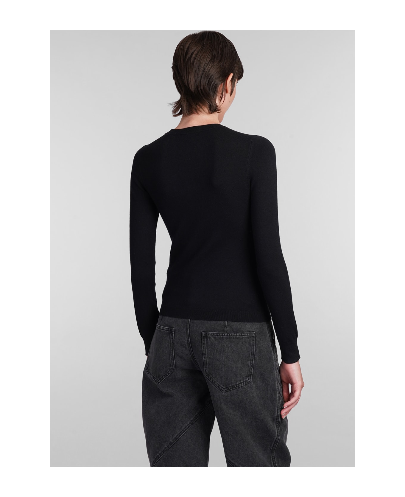 Isabel Marant Gio Knitwear In Black Viscose - black