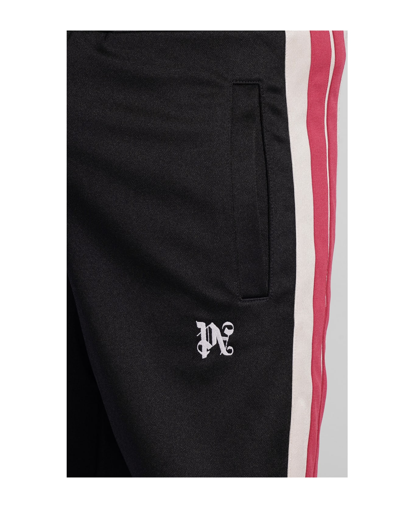 Palm Angels Pants In Black Polyester - black