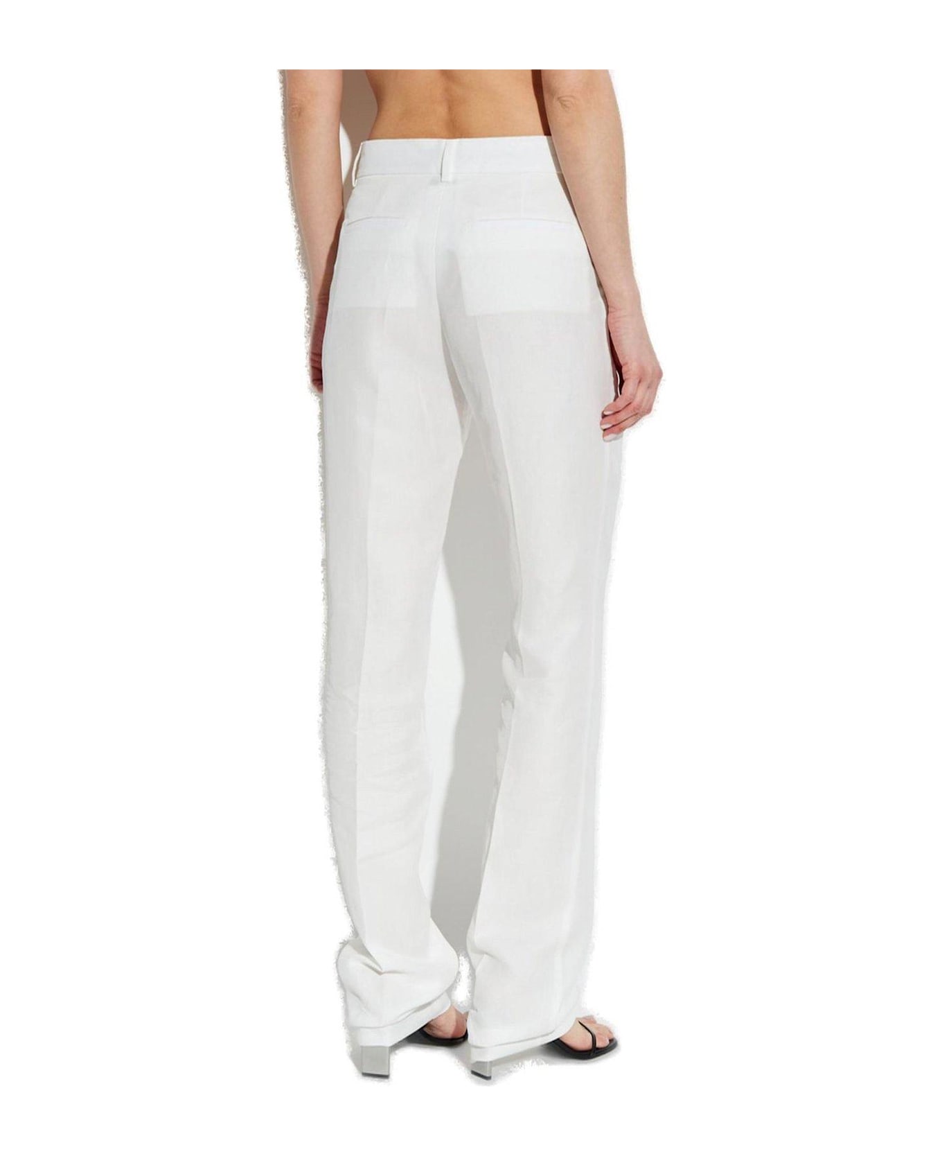 SportMax Raoul Straight Leg Trousers - WHITE