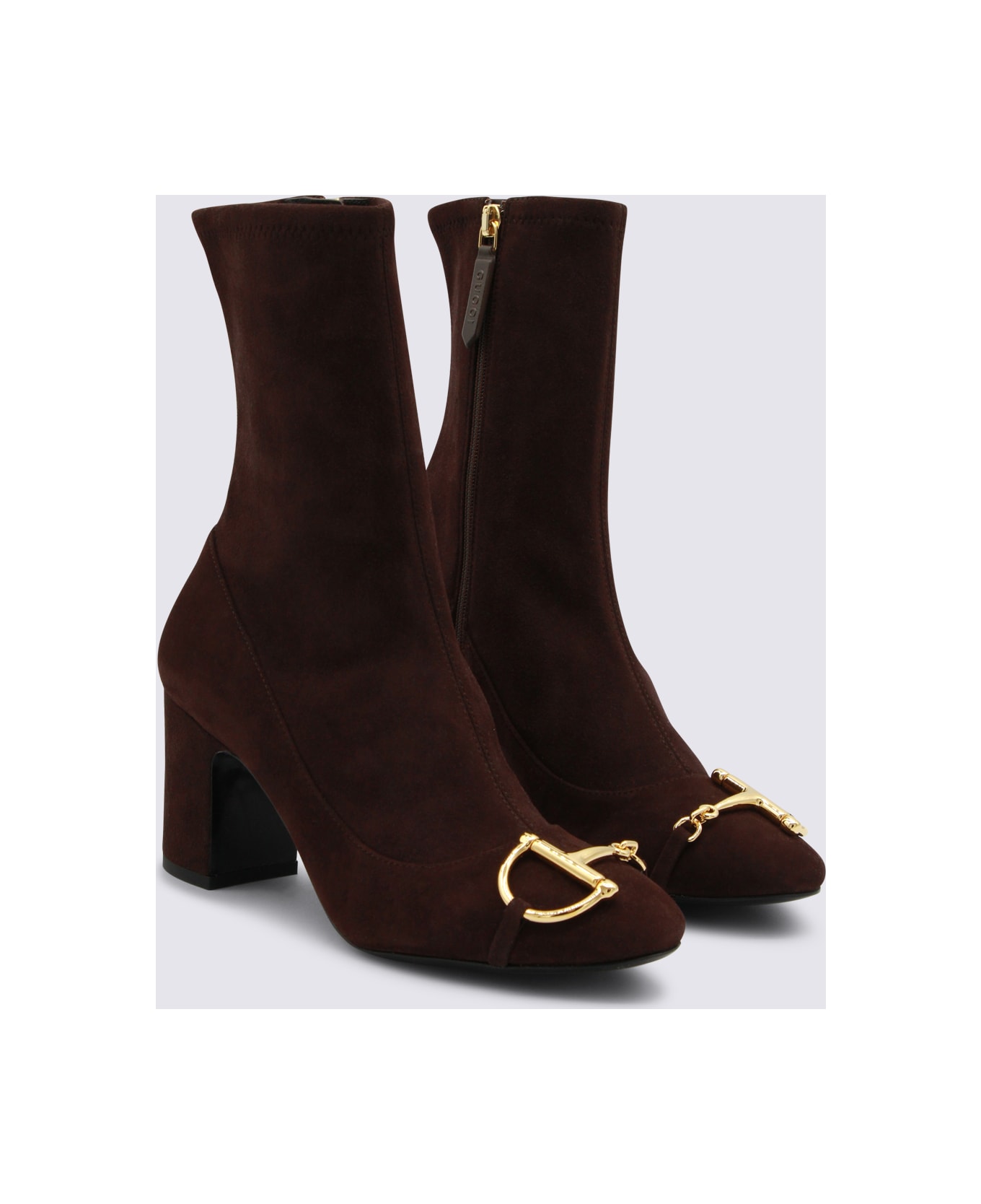 Gucci Brown Leather Boots - Brown