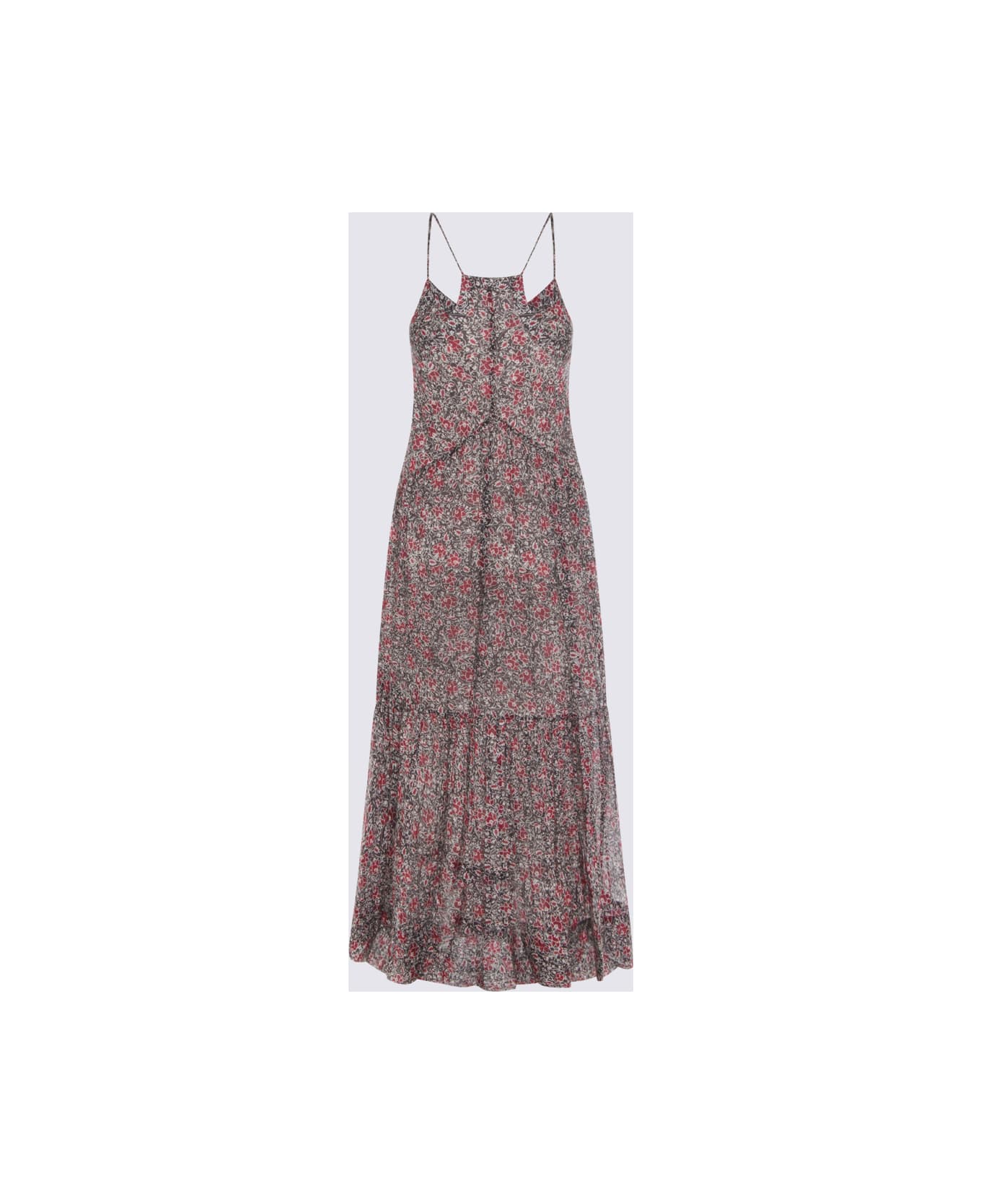 Marant Étoile Colorful Cotton Dress - CRUSHED BERRY