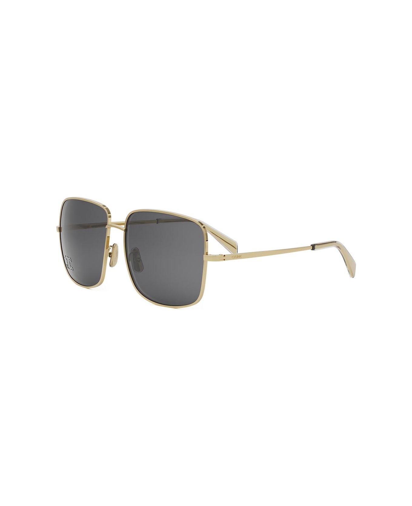 Celine Square Frame Sunglasses - Oro/Grigio