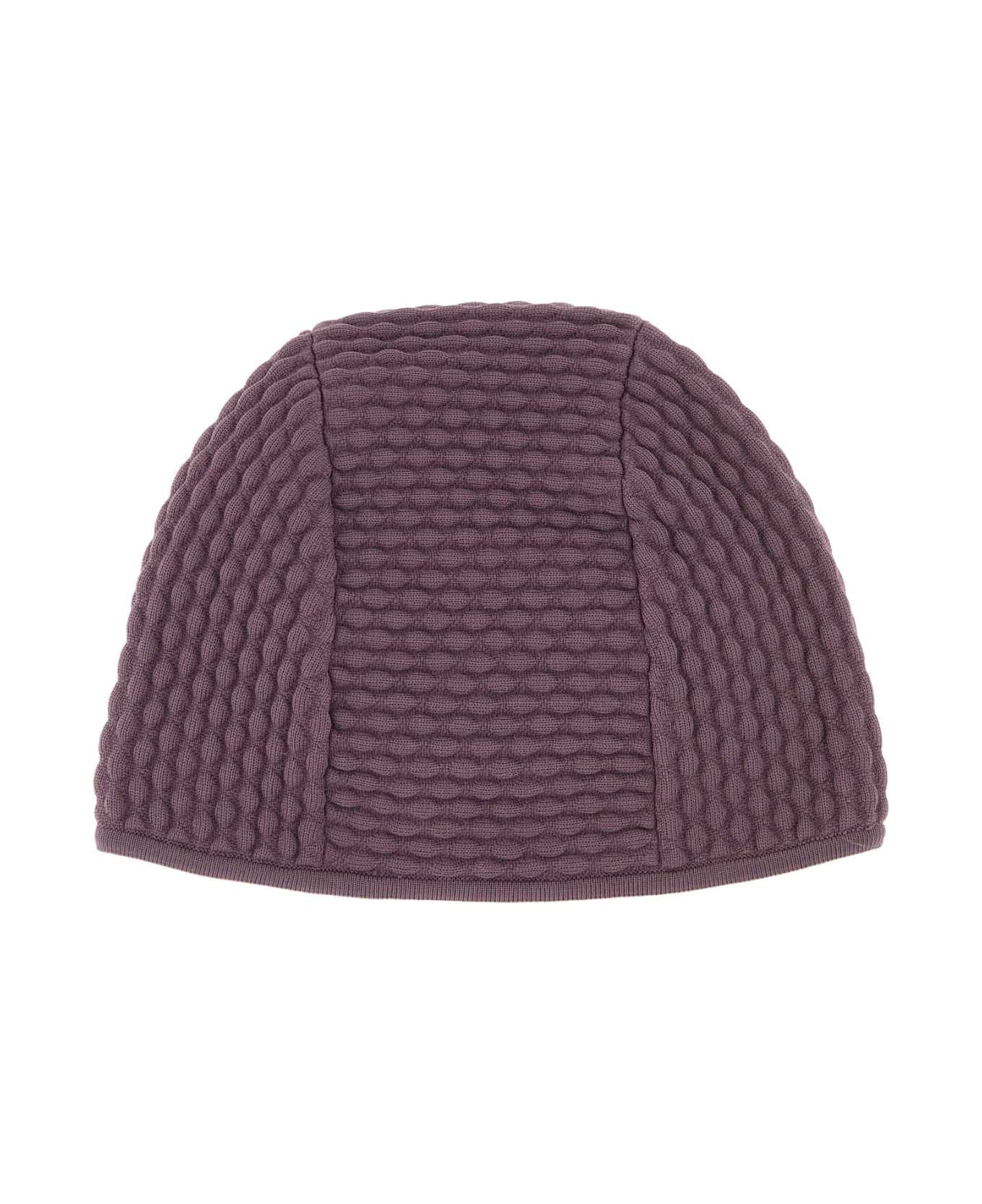 Prada Lilac Stretch Nylon Blend Beanie - MALVA