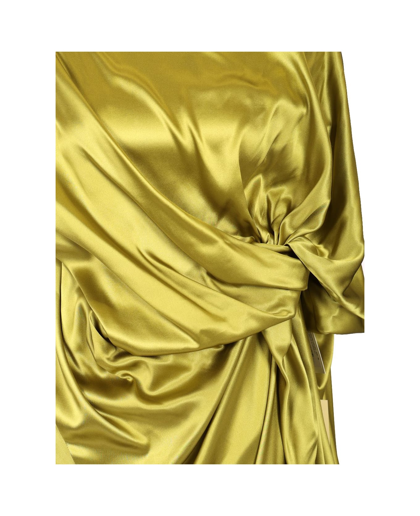 Dries Van Noten Draped Dress - GREEN