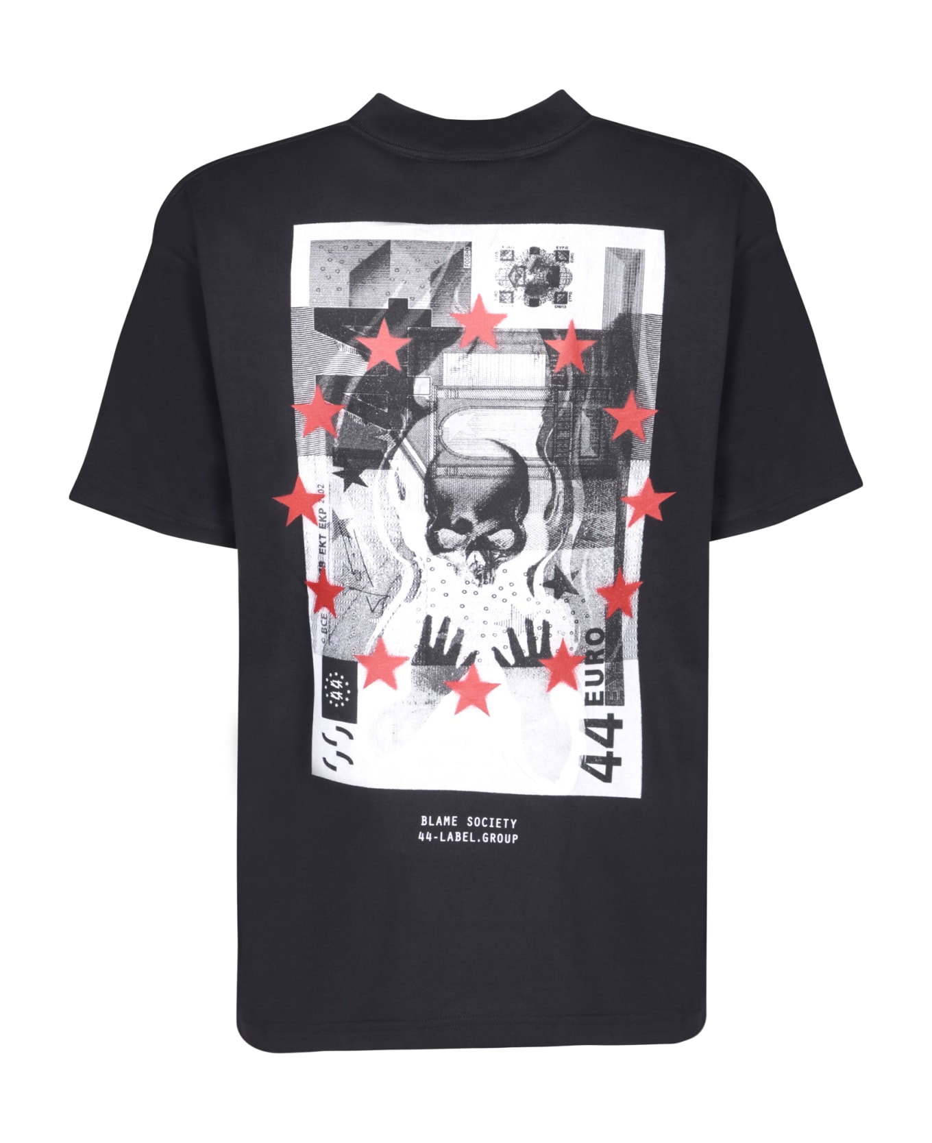 44 Label Group Greed Master Black T-shirt - Black シャツ