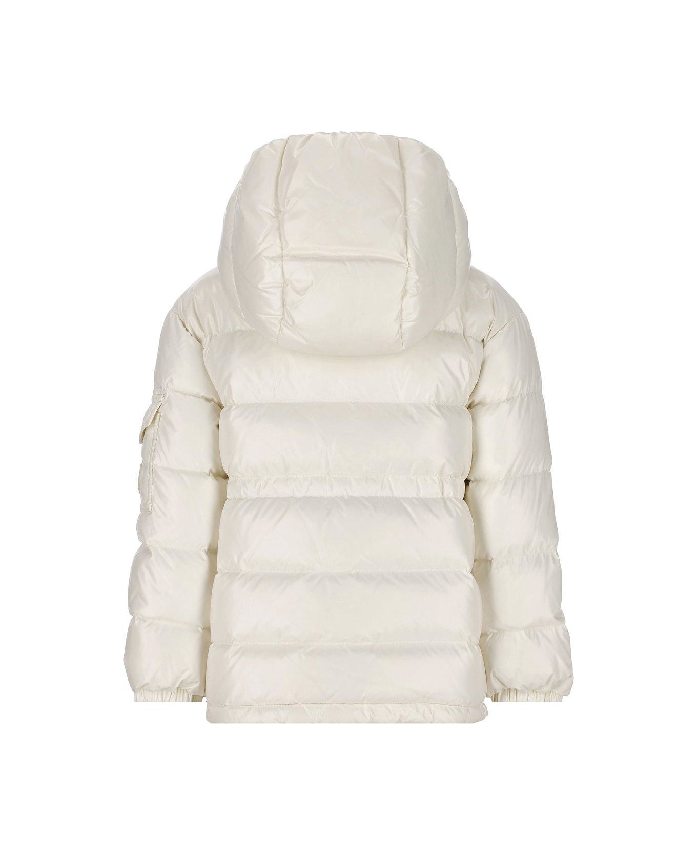 Moncler Ebre Zip-up Hooded Jacket - White